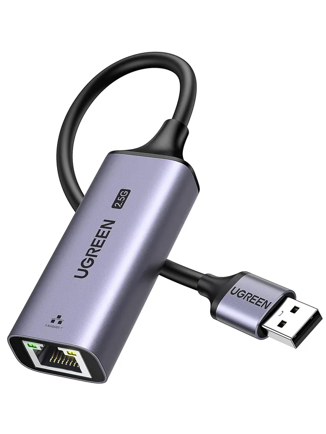 ugreen-adattatore-ethernet-usb-3-0-a-rj45-2-5gbps-alluminio-plug-play image 1