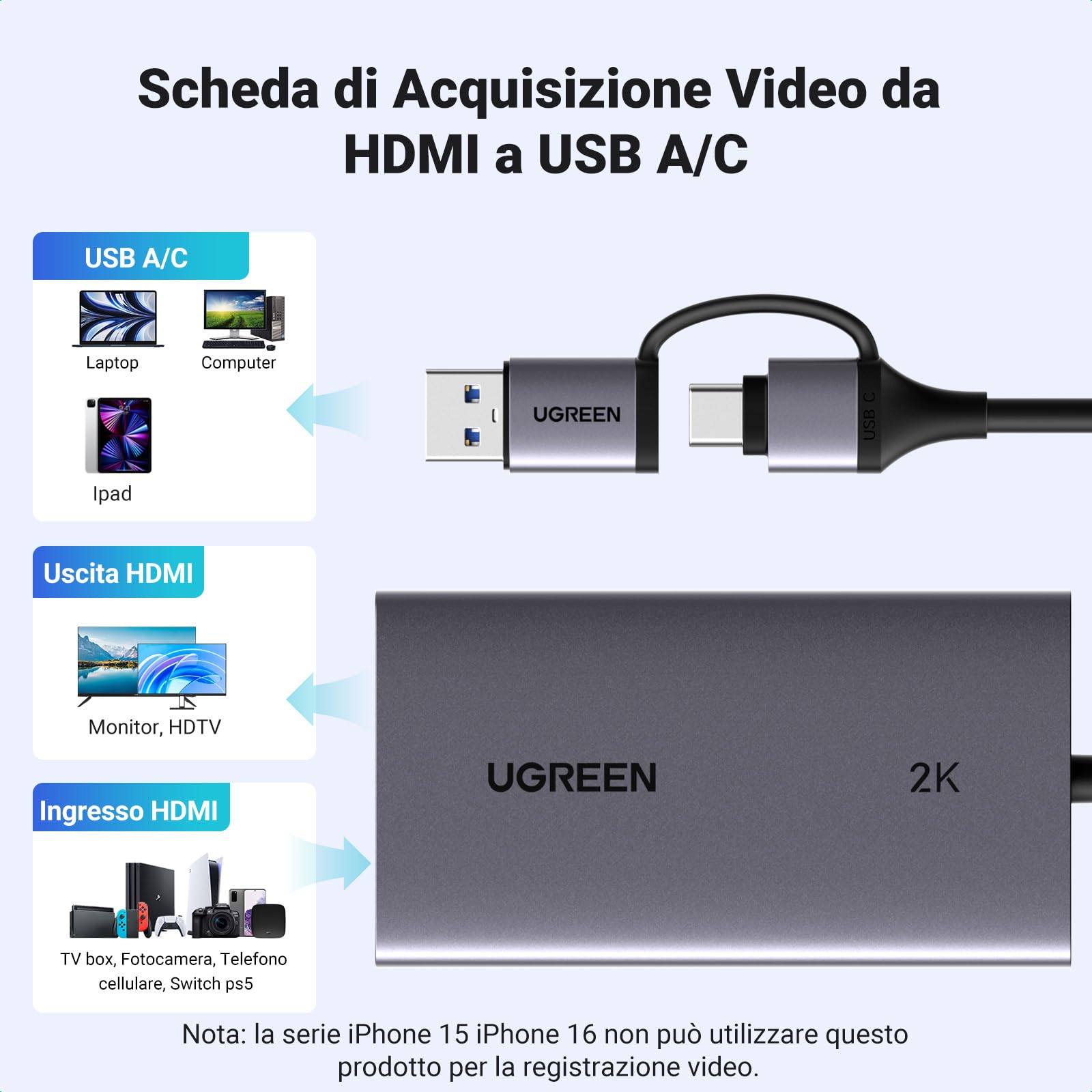 ugreen-scheda-di-acquisizione-video-hdmi-4k-30hz-con-loopout image 6
