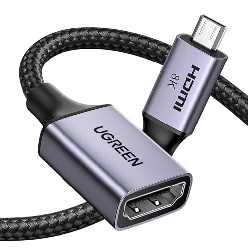 ugreen-adattatore-micro-hdmi-a-hdmi-2-1-8k-60hz-cavo-25cm-bidirezionale image 8