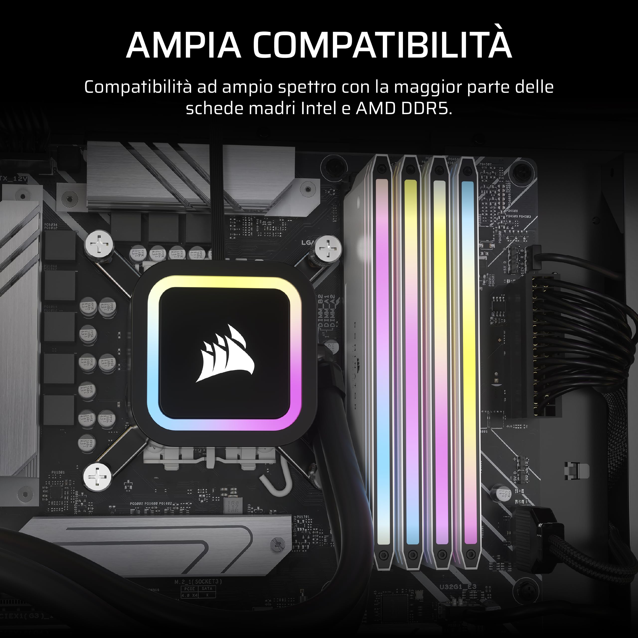 corsair-dominator-titanium-ddr5-rgb-light-enhancement-kit-2-moduli-bianco image 5