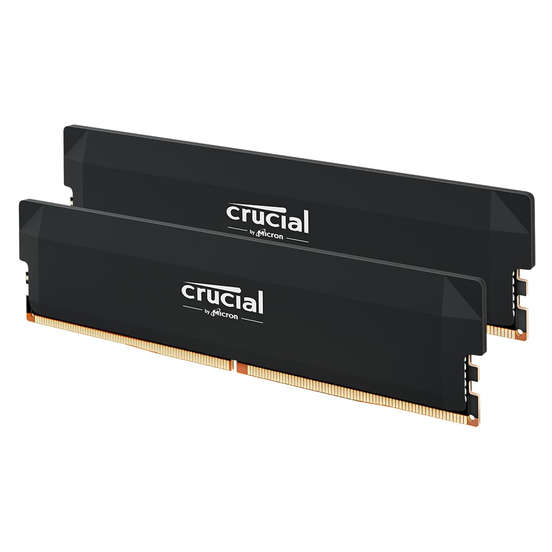 crucial-pro-ram-ddr5-64gb-kit-2x32gb-6400mhz-cl40-nero image 1