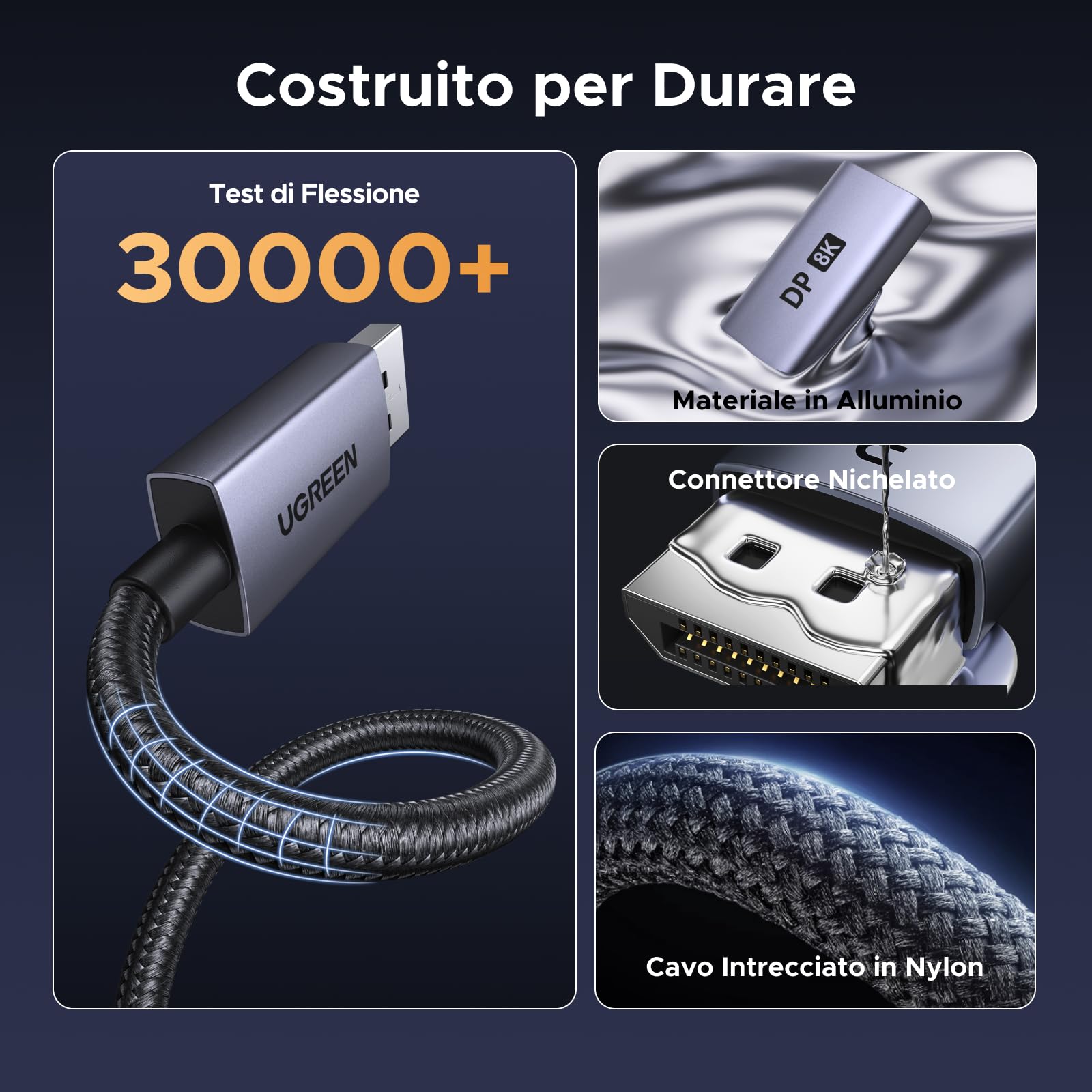 ugreen-adattatore-displayport-a-hdmi-8k-60hz-unidirezionale image 7