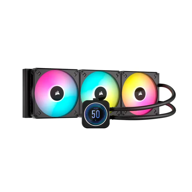 corsair-icue-h170i-elite-lcd-xt-dissipatore-liquido-420-mm-nero image 1