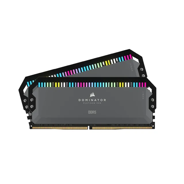 corsair-dominator-platinum-rgb-ddr5-64gb-2x32gb-5200mhz-cl40-grigio-amd-expo image 1