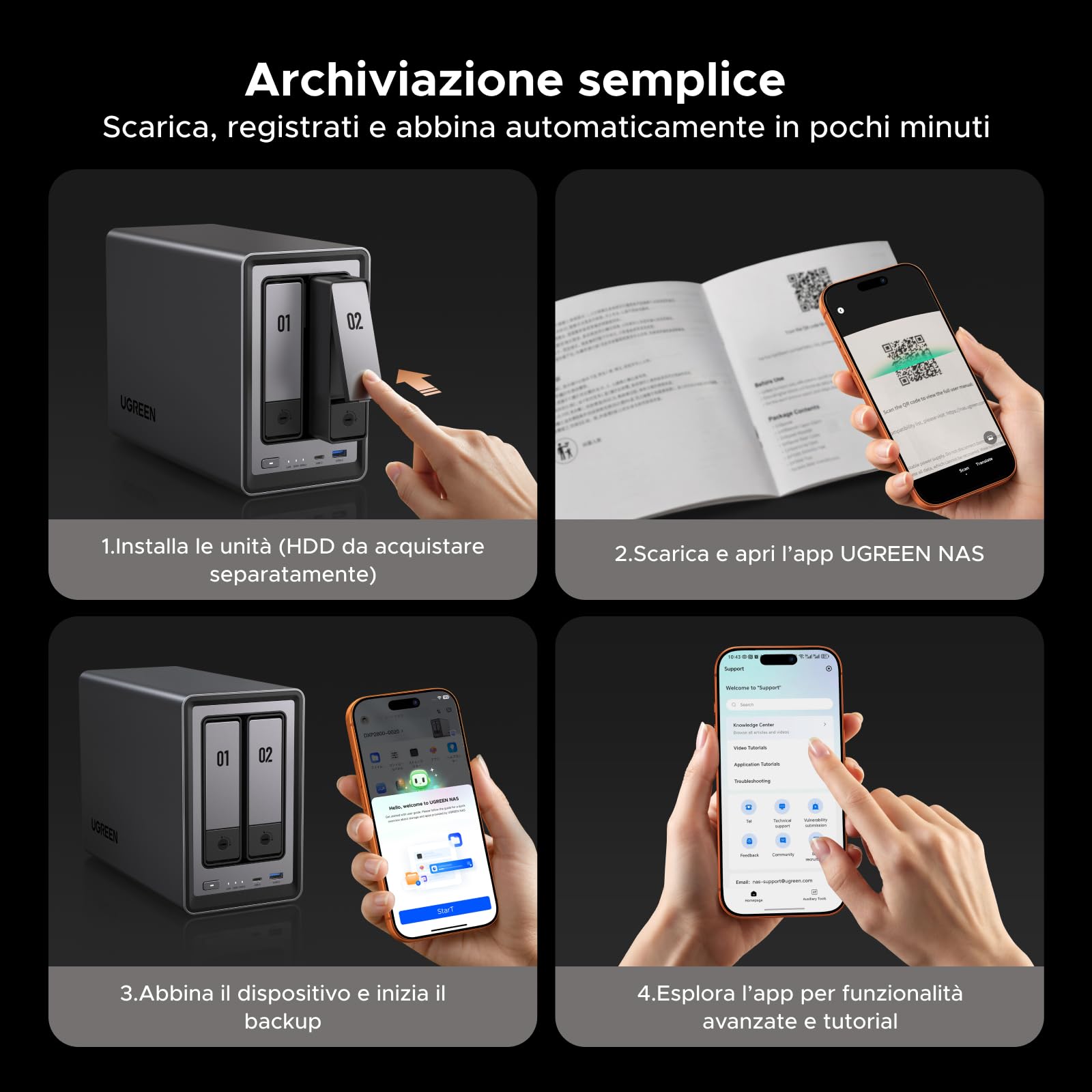 ugreen-nasync-dxp2800-nas-2-vani-intel-n100-2-5gbe-senza-dischi image 7