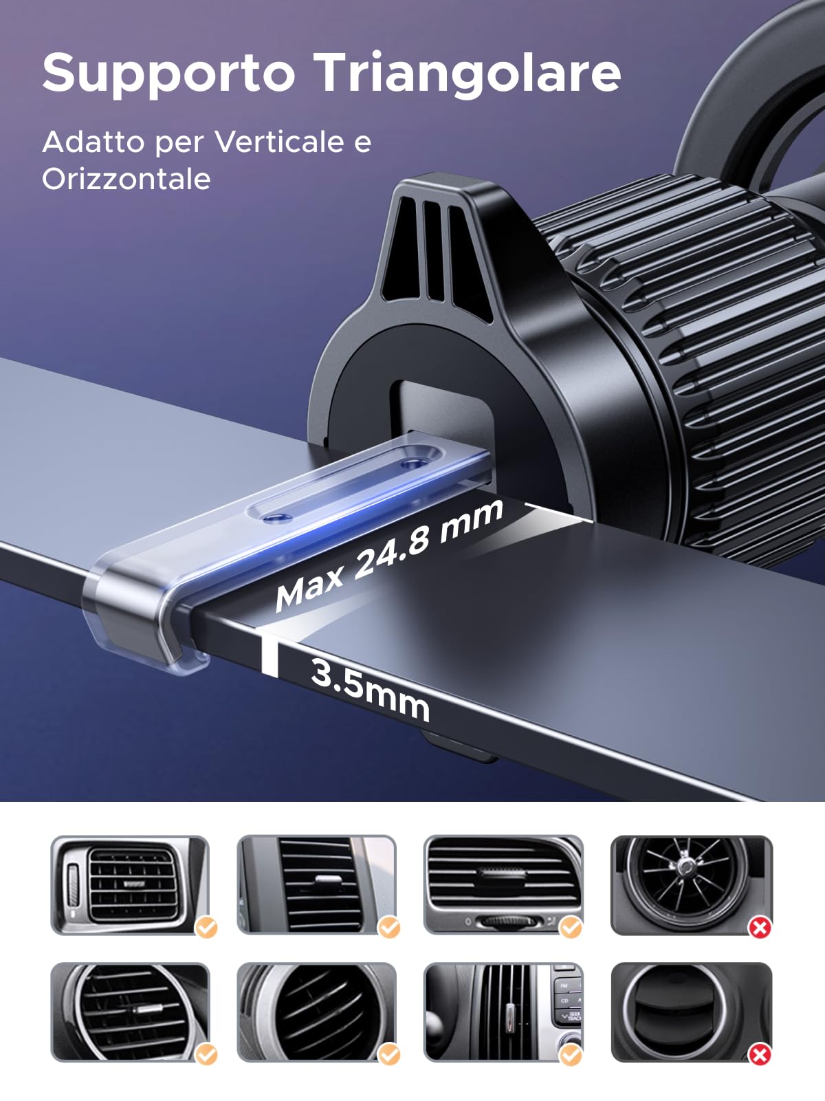 ugreen-supporto-telefono-auto-magsafe-2-in-1-gancio-adesivo-rotazione-360 image 4