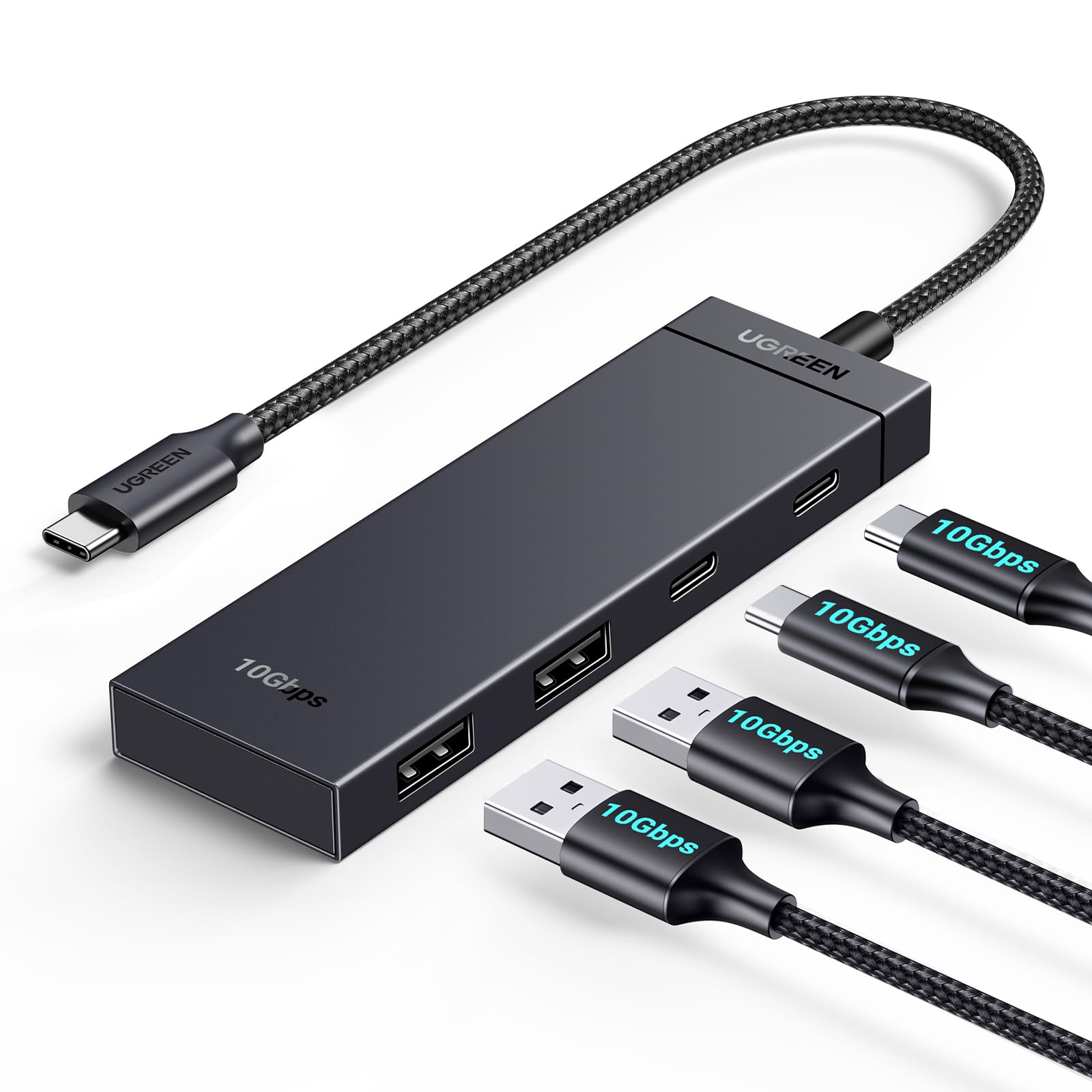 ugreen-hub-usb-c-10gbps-a-4-porte-type-c-usb-3-2-gen-2-con-cavo-30cm image 8