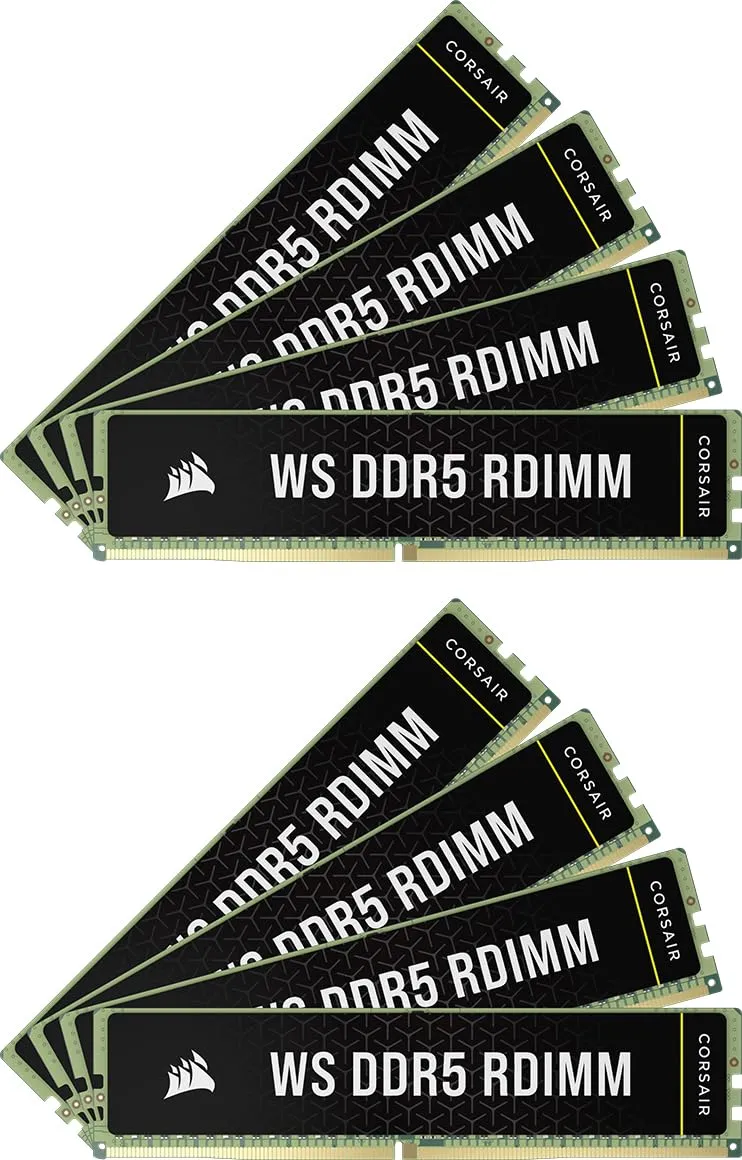 corsair-ws-ddr5-ecc-rdimm-256gb-8x32gb-5600mhz-cl40-amd-expo-intel-xmp-nero image 1