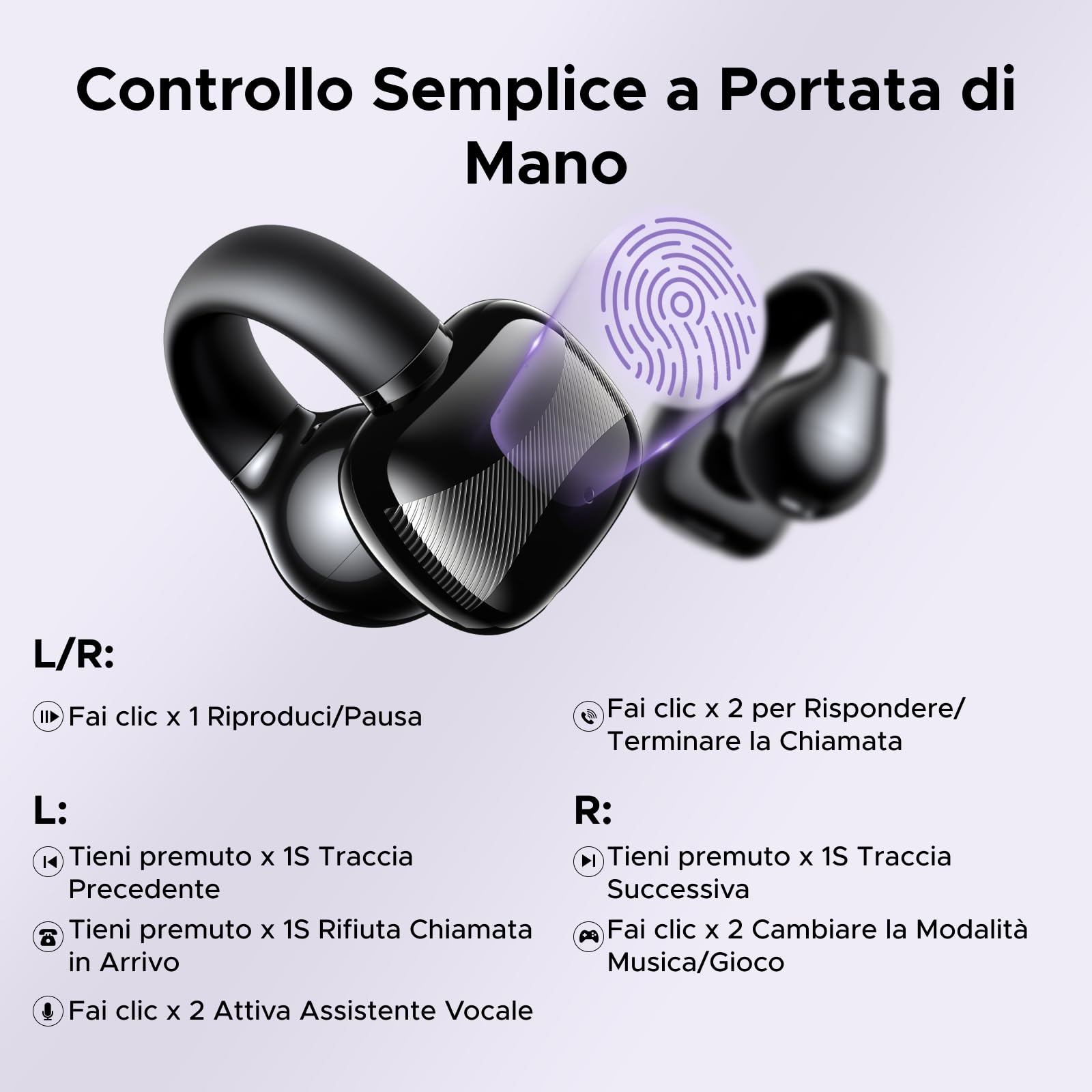 ugreen-hitune-s3-cuffie-bluetooth-open-ear-sport-nere image 8