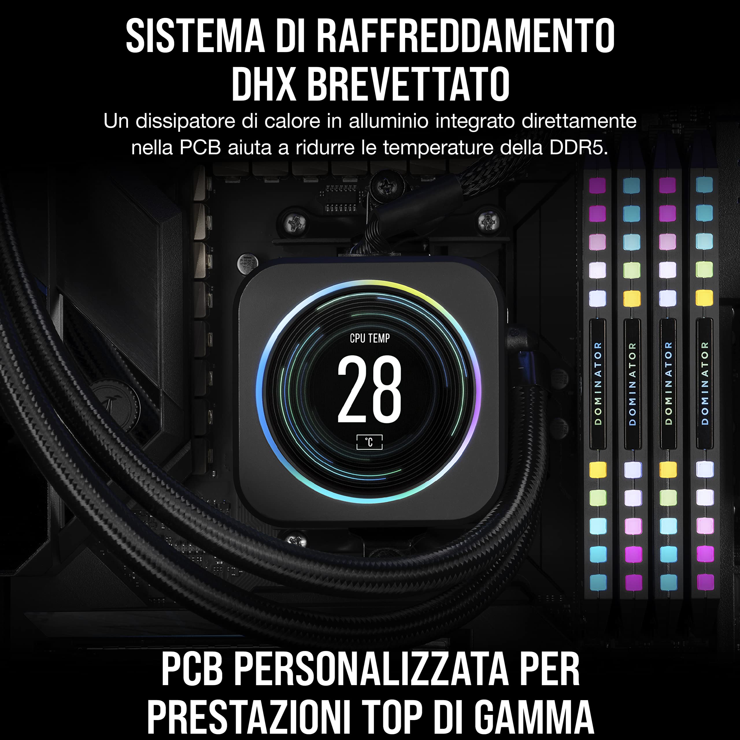 corsair-dominator-platinum-rgb-ddr5-64gb-2x32gb-5200mhz-cl40-grigio-amd-expo image 5