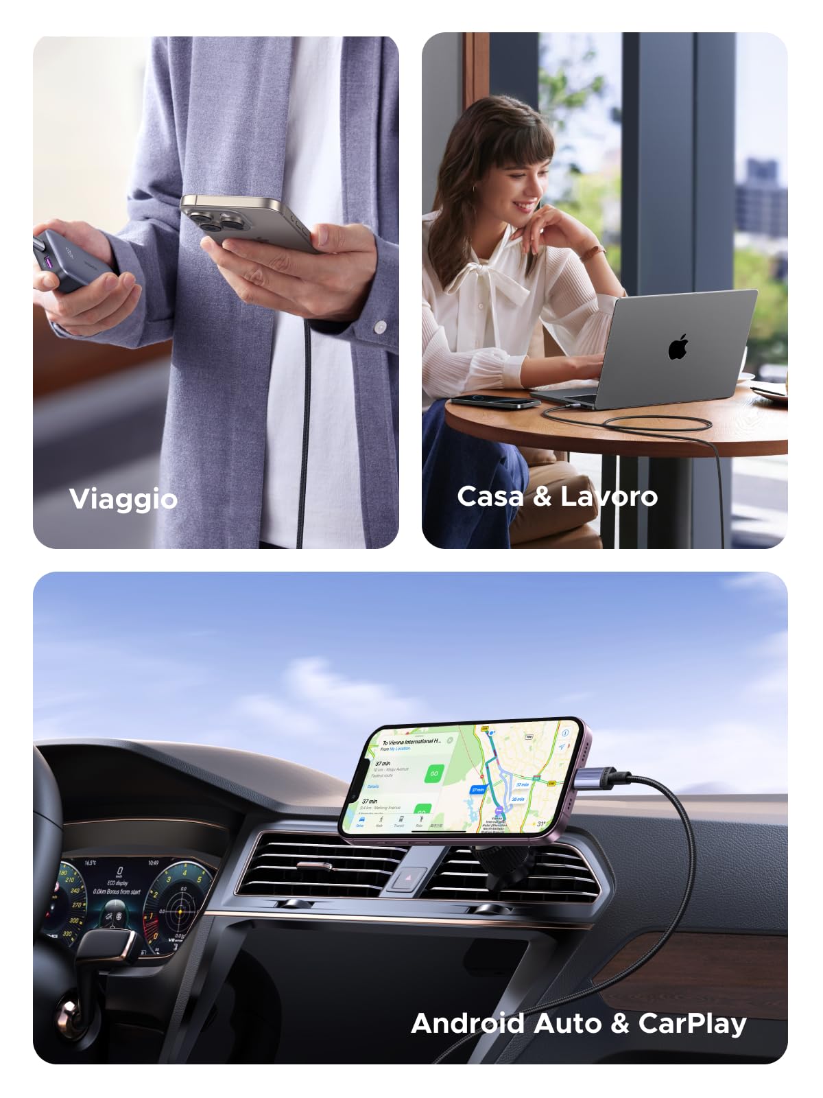 ugreen-cavo-usb-c-a-usb-c-240w-ricarica-rapida-2m-in-nylon-confezione-da-2 image 4