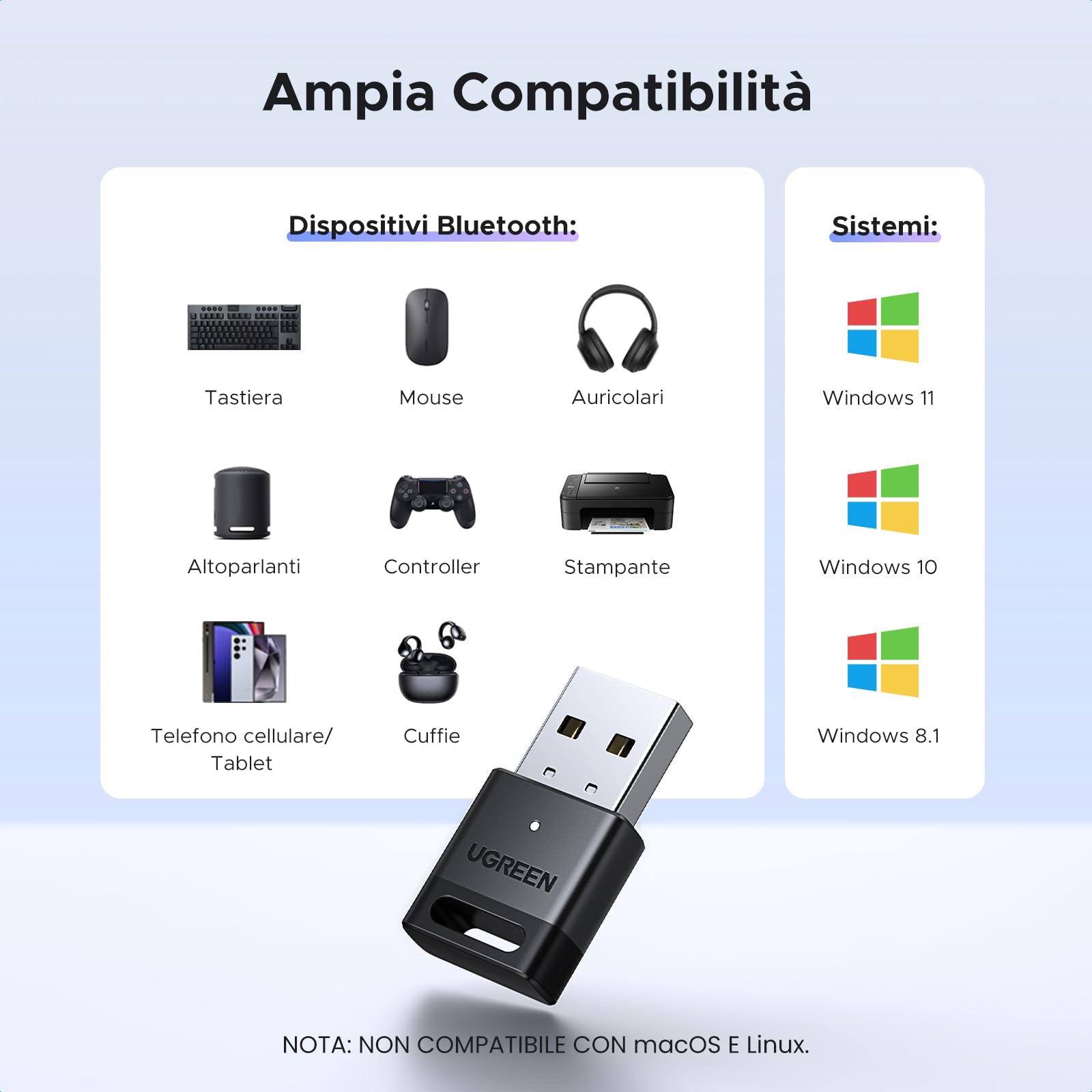 ugreen-adattatore-usb-bluetooth-5-4-per-pc-windows image 4