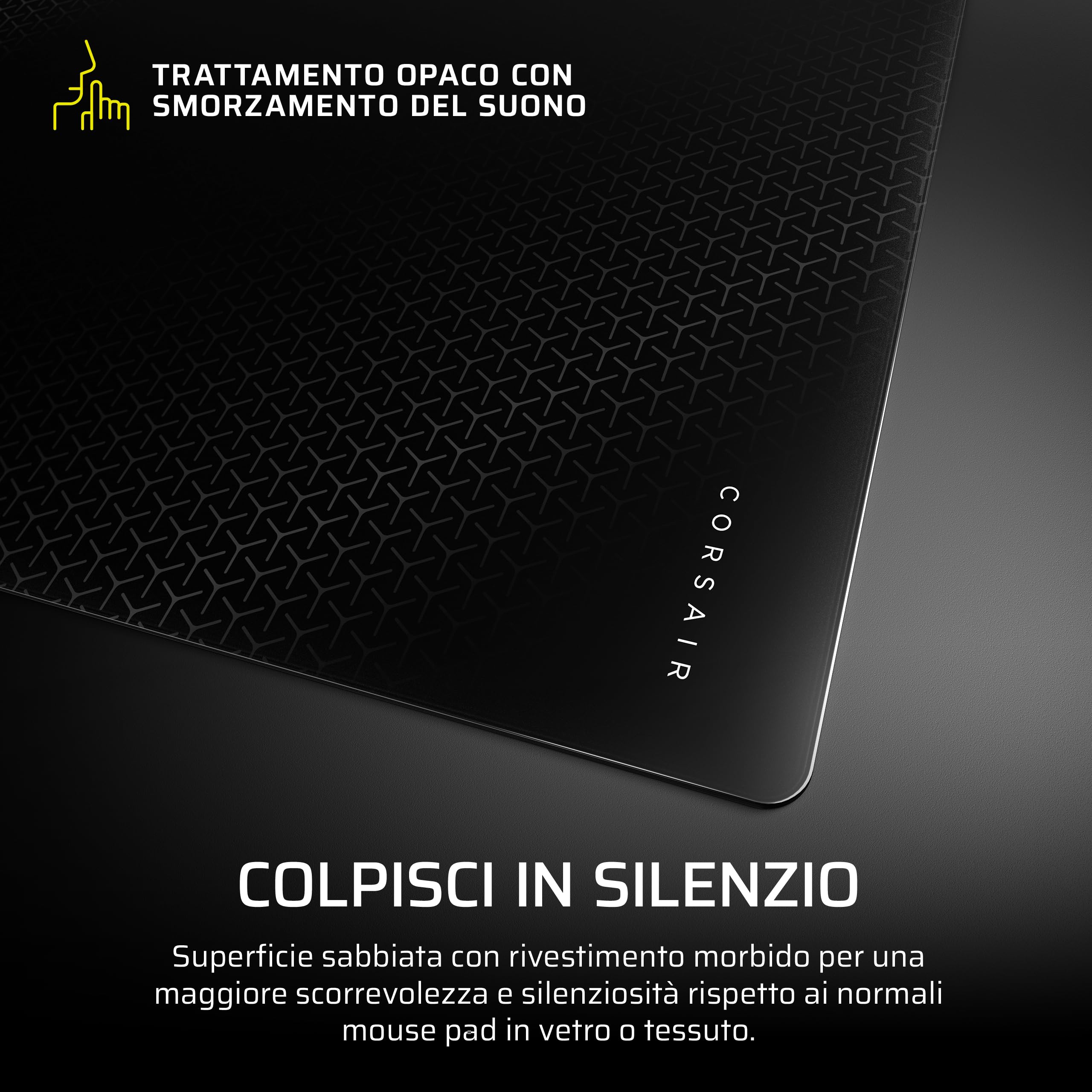 corsair-mm-glass-precision-large-tappetino-mouse-gaming-in-vetro-500-x-400-mm-ne image 3