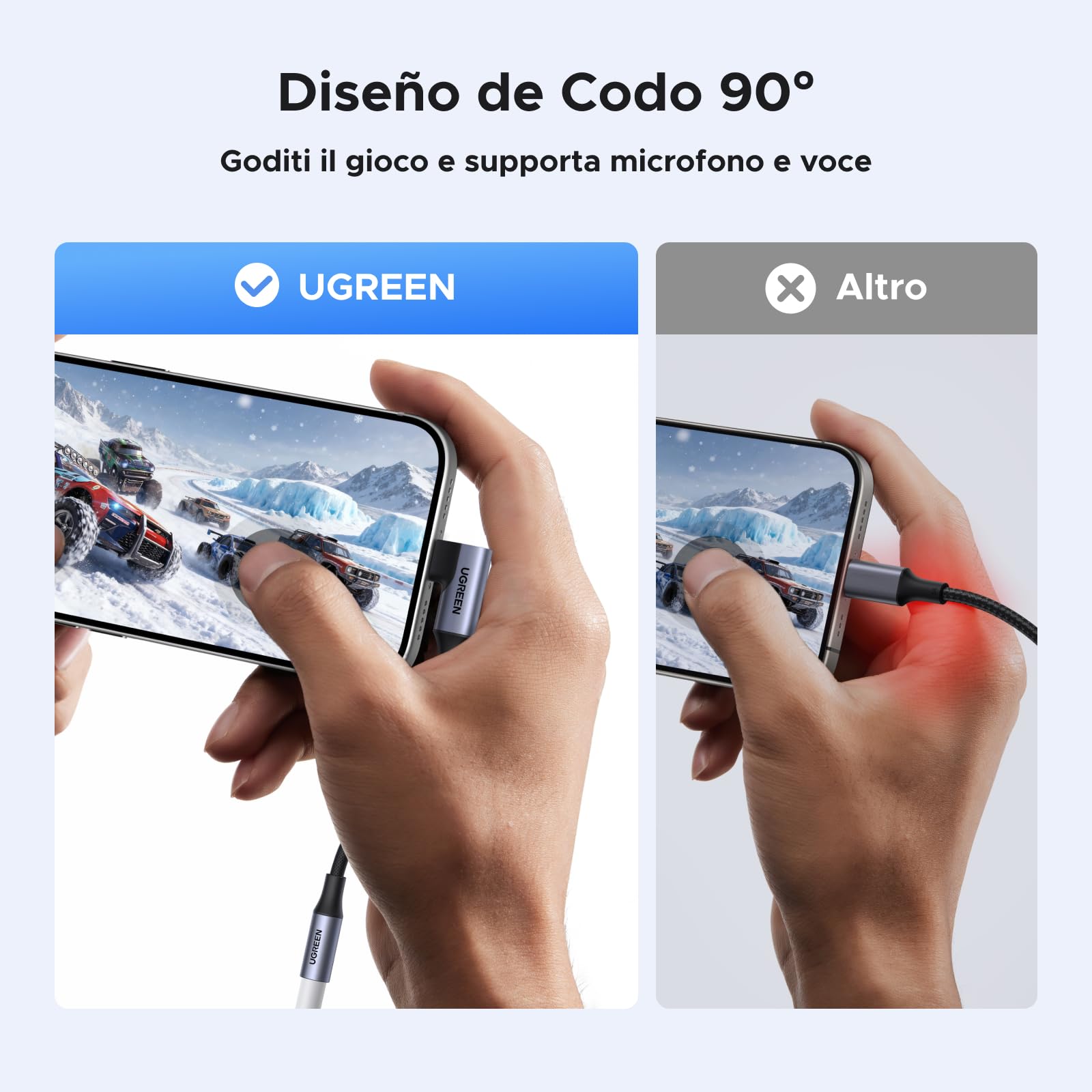 ugreen-adattatore-usb-c-a-jack-audio-3-5-mm-90-con-dac-hi-fi-24bit-96khz image 4