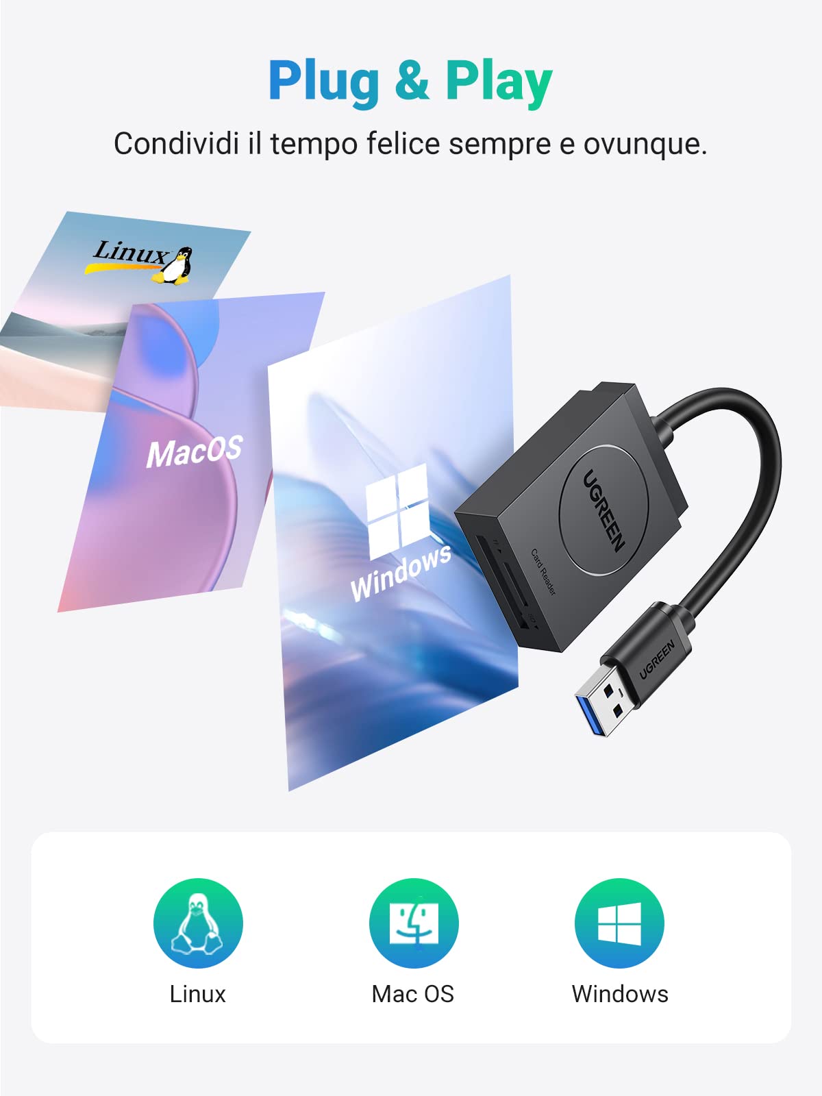 ugreen-usb-3-0-lettore-schede-sd-micro-sd-card-reader-5gbps-otg-con-cavo-15cm image 5