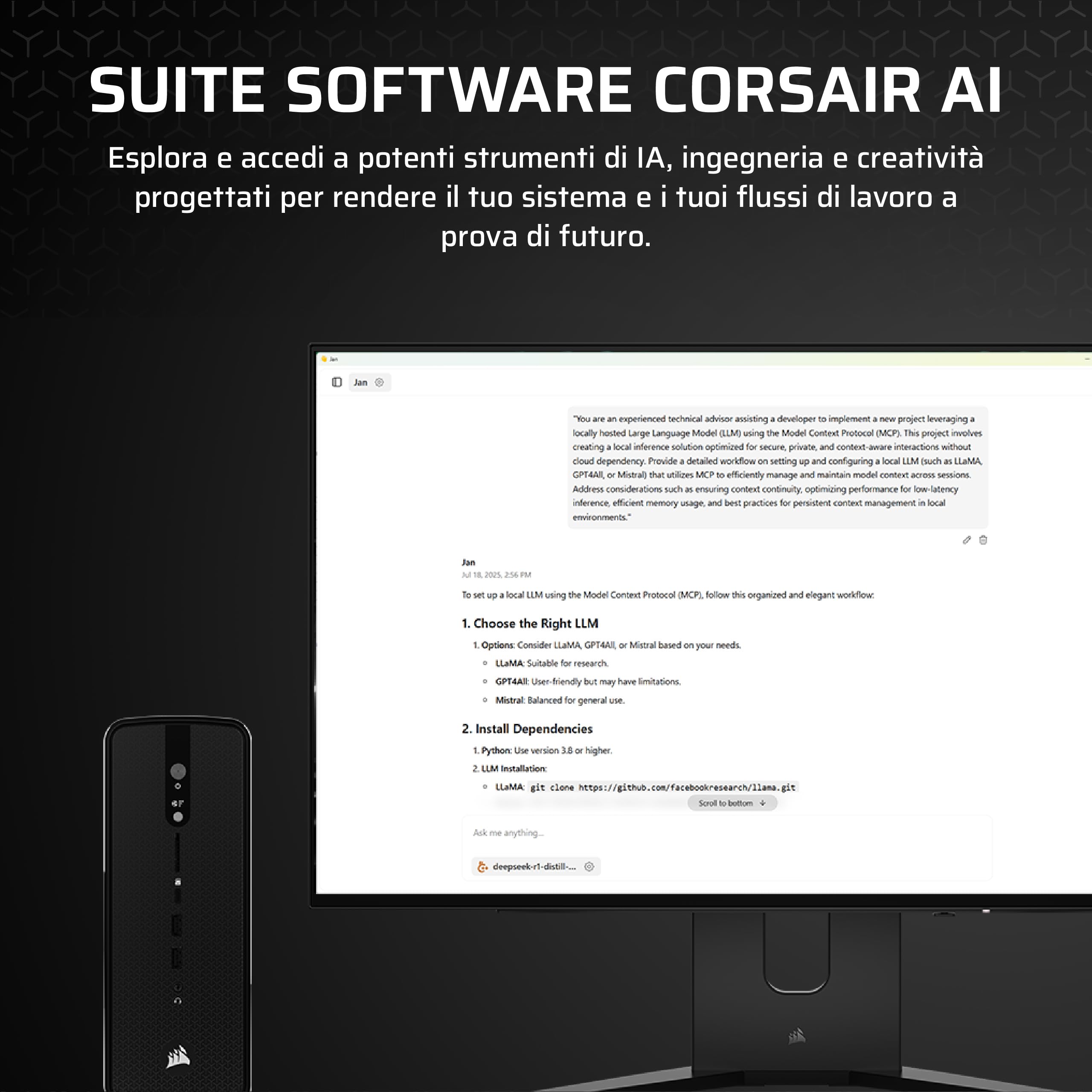 corsair-ai-workstation-300-ryzen-ai-max-385-64gb-1tb-nero image 6