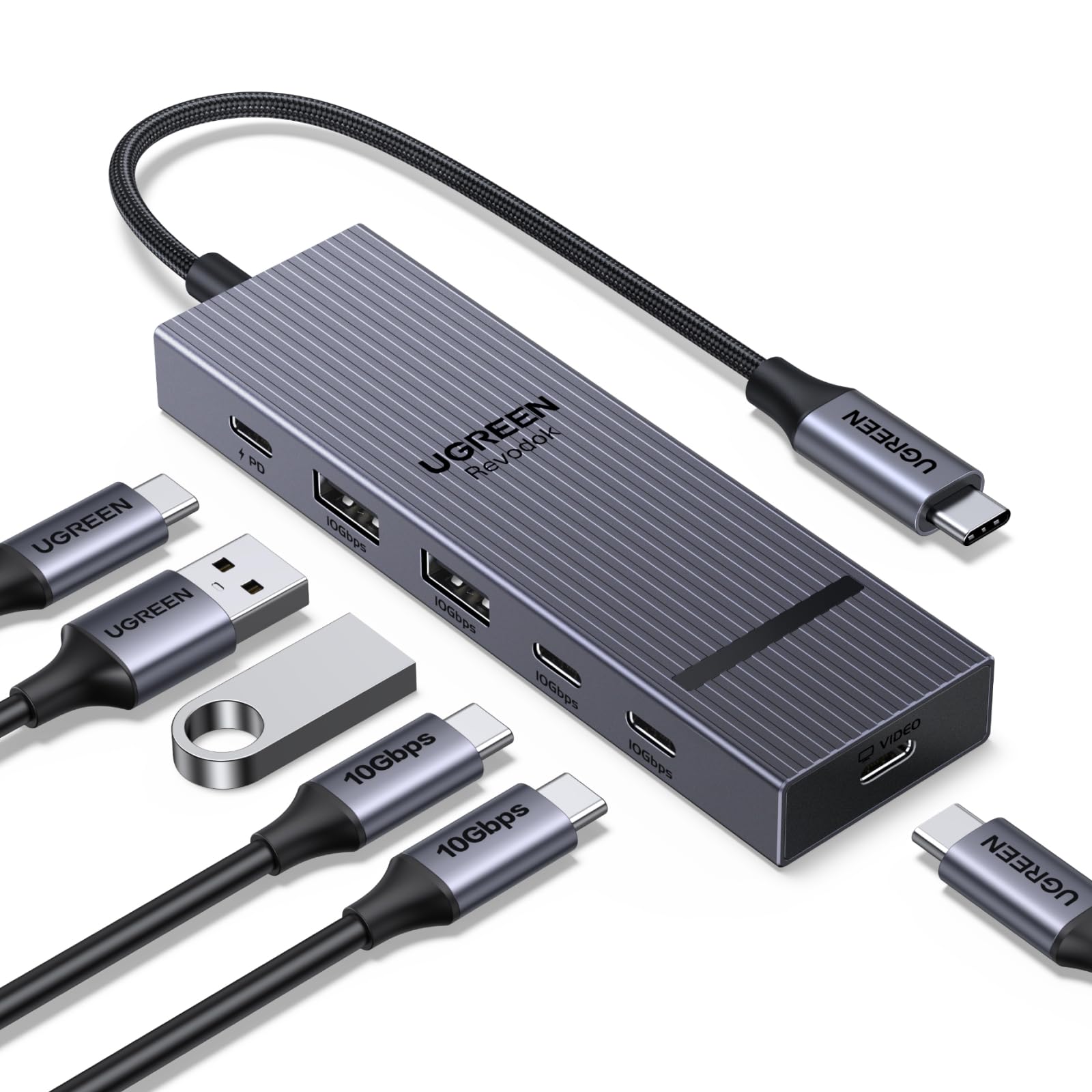 ugreen-revodok-pro-hub-usb-c-6-in-1-10gbps-4k60hz-pd-100w image 1