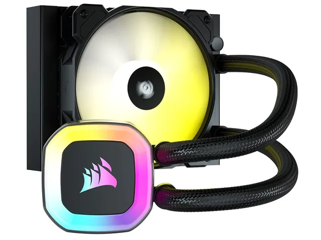 corsair-h55-rgb-dissipatore-a-liquido-120-mm-aio-nero image 1