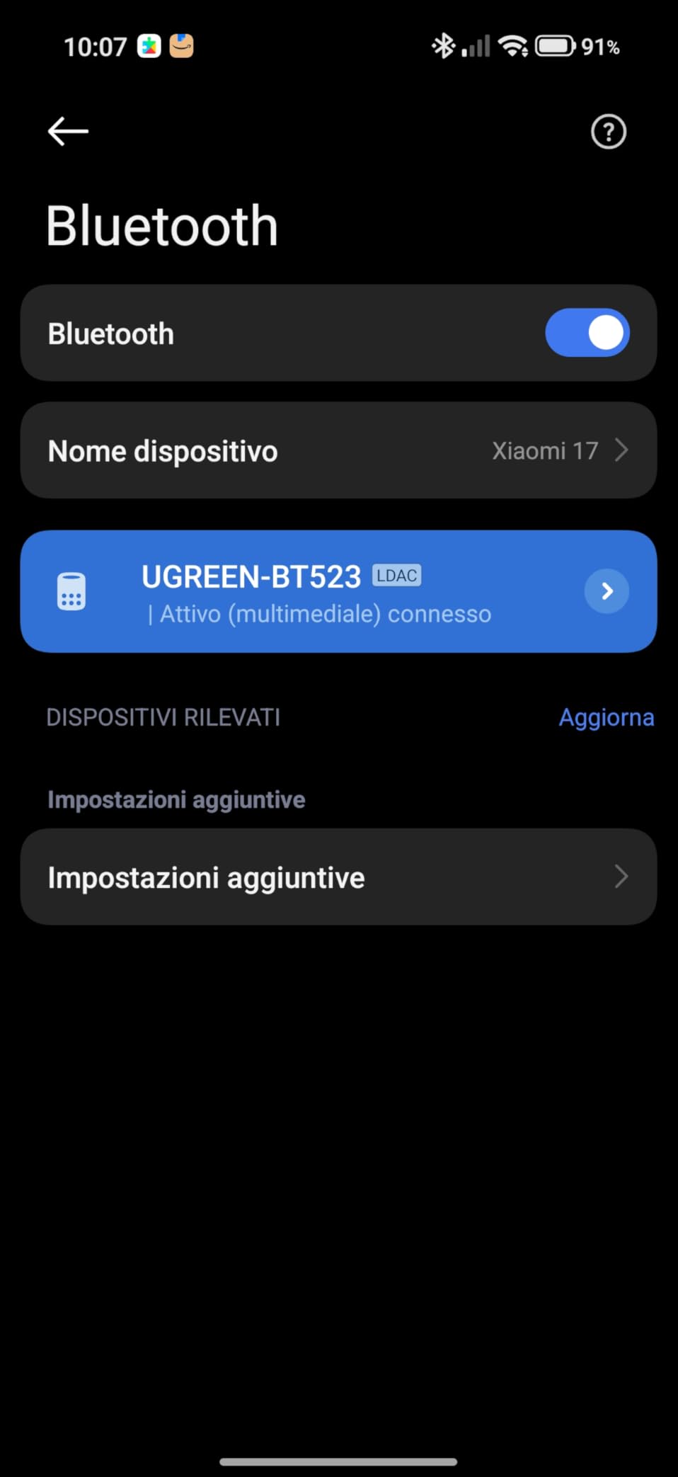 Ottimo per cuffie cablate