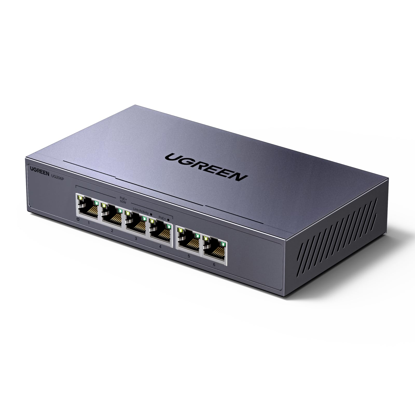 ugreen-switch-ethernet-gigabit-poe-6-porte-con-4-porte-poe-30w image 1