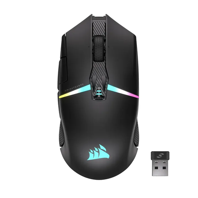 corsair-nightsabre-rgb-wireless-mouse-da-gioco-fps-moba-26000-dpi-nero image 1
