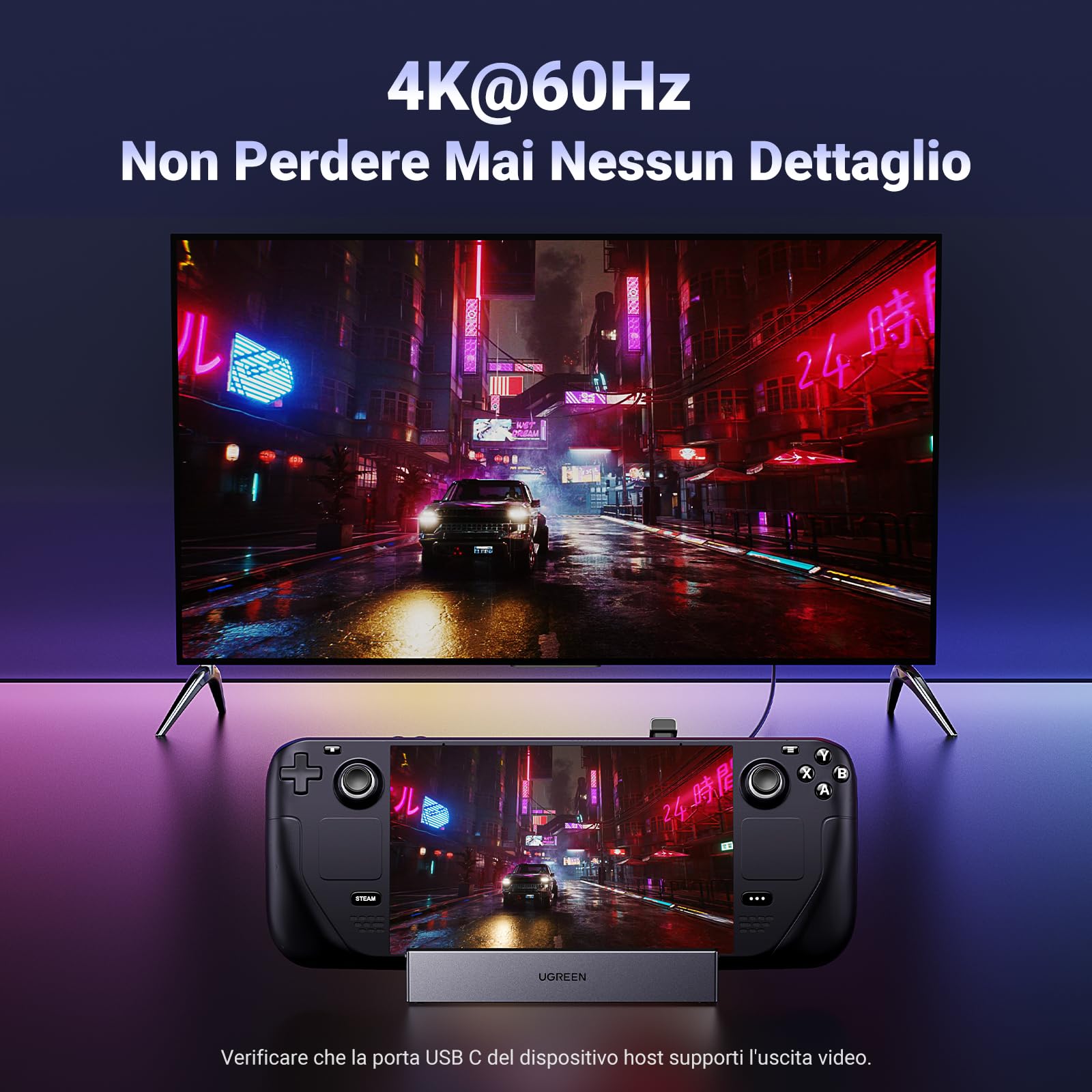 ugreen-docking-station-9-in-1-con-supporto-per-steam-deck-rog-ally-legion-go image 3