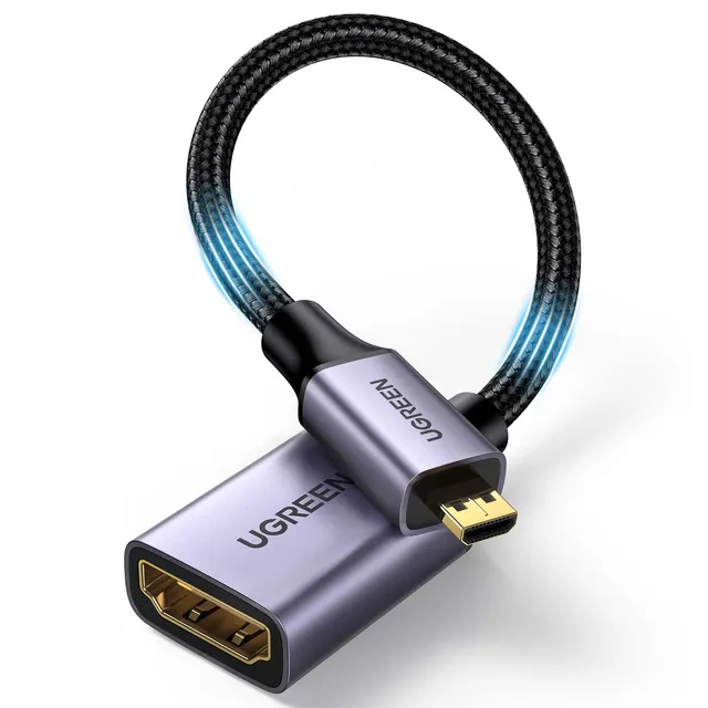 ugreen-cavo-micro-hdmi-a-hdmi-4k-60hz-25-cm-adattatore-maschio-a-femmina image 1
