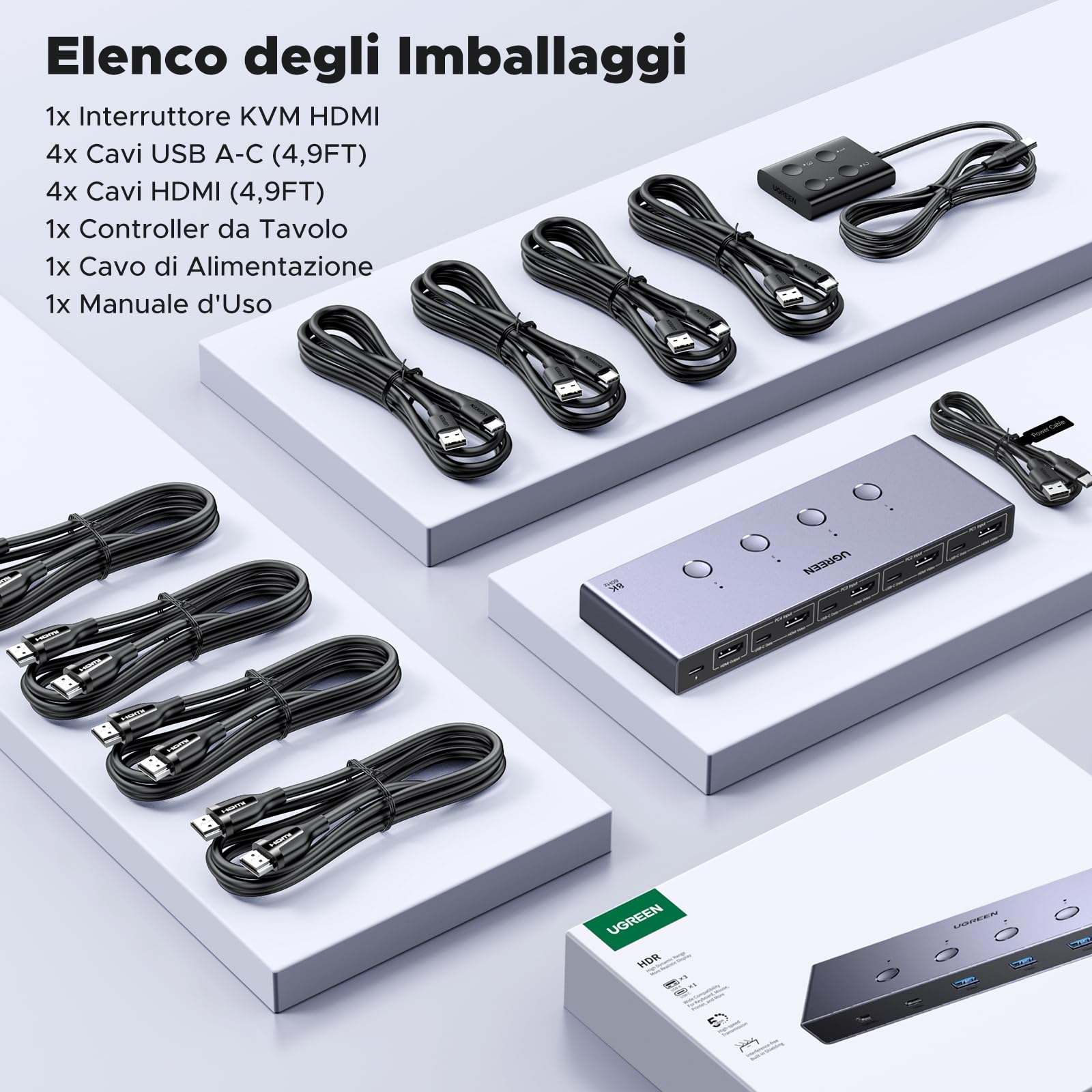 ugreen-switch-kvm-hdmi-2-1-4-in-1-out-8k-60hz-usb-3-0-con-usb-c image 8