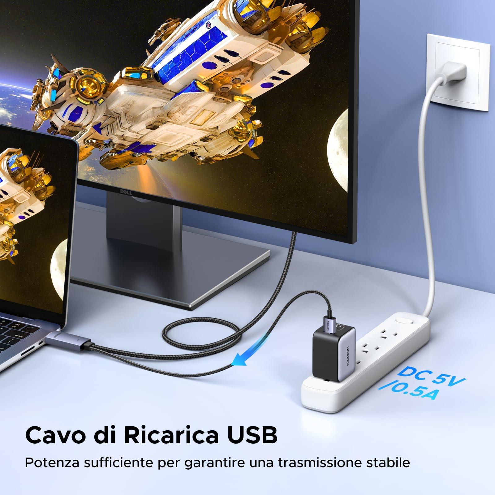 ugreen-cavo-hdmi-a-displayport-bidirezionale-2m-4k-60hz-hdr image 6