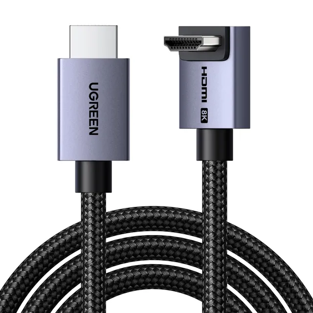 ugreen-cavo-hdmi-2-1-curvo-90-8k-60hz-48gbps-2m-in-nylon image 1