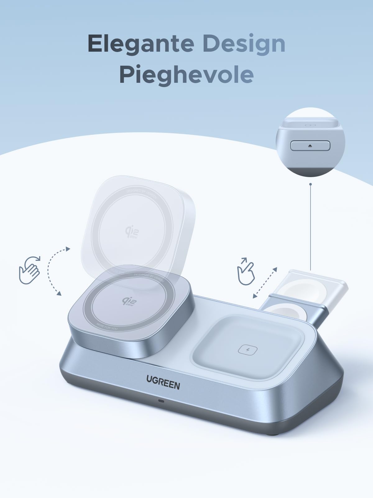 ugreen-magflow-qi2-25w-caricatore-wireless-3-in-1-magsafe-per-iphone-airpods-iwa image 8