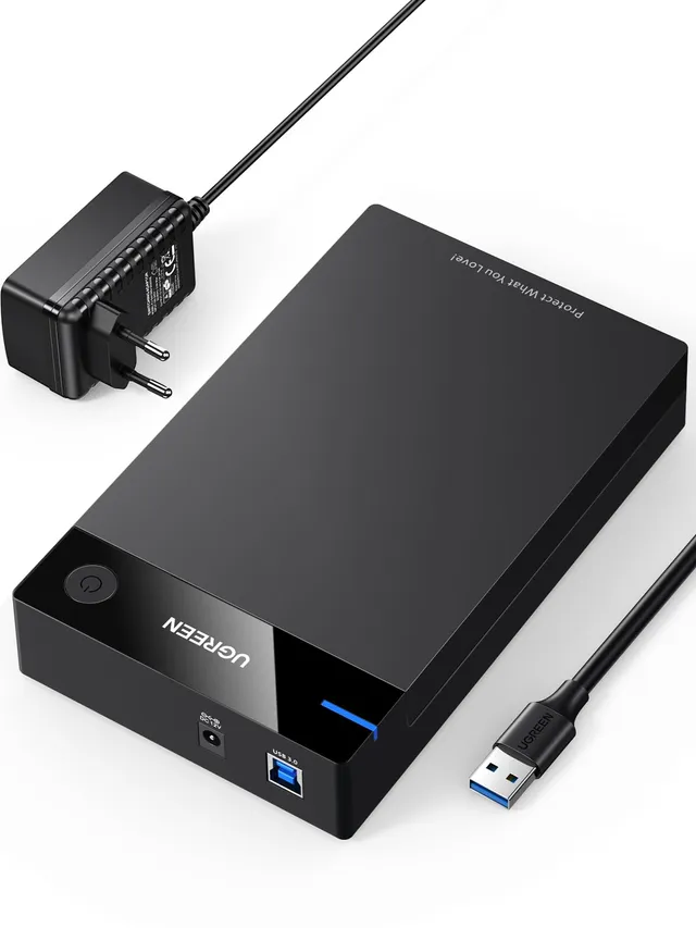 ugreen-case-esterno-hard-disk-3-5-usb-3-0-uasp-5gbps-fino-a-20tb image 1