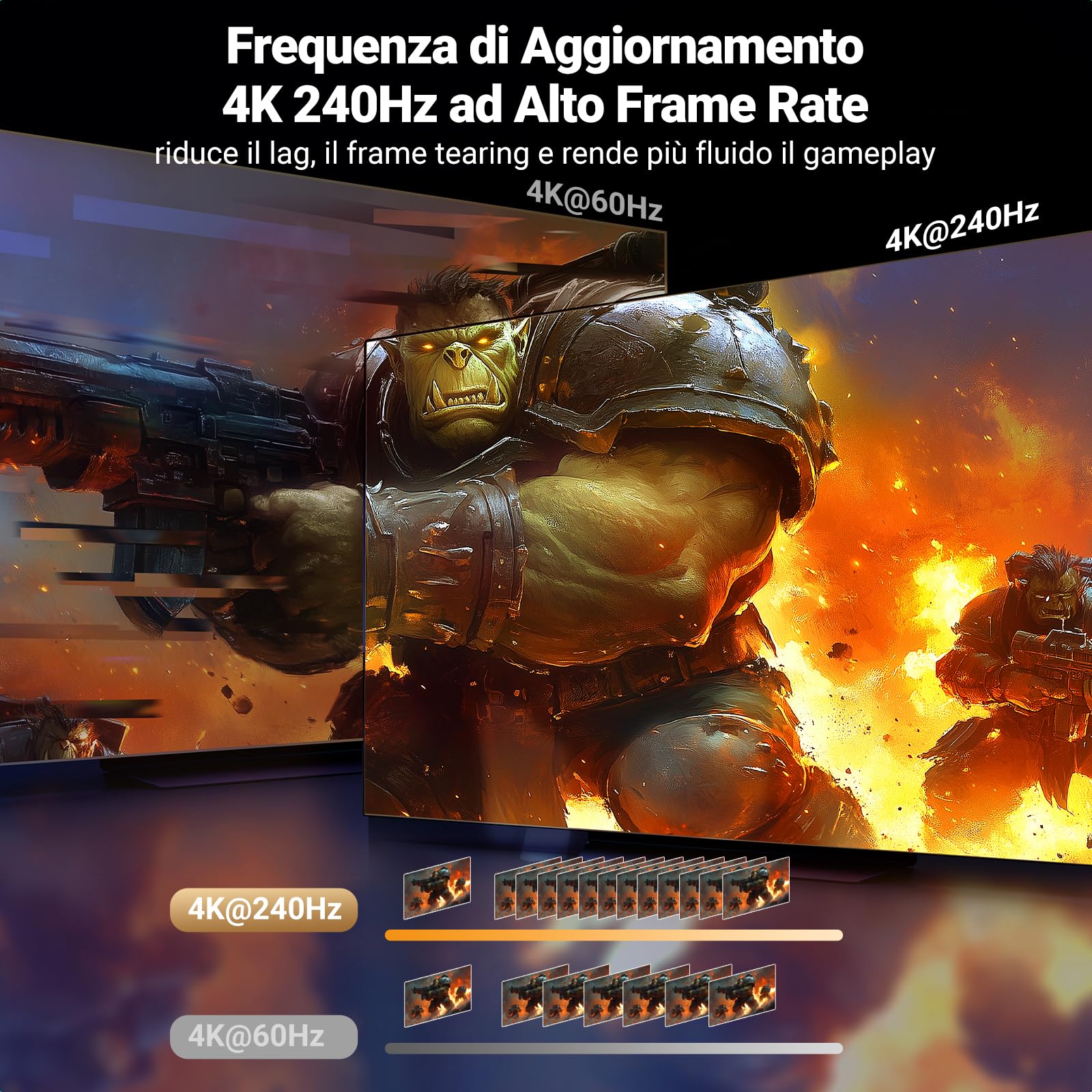 ugreen-switch-hdmi-2-1-5-ingressi-1-uscita-8k-60hz-4k-240hz-con-telecomando image 8