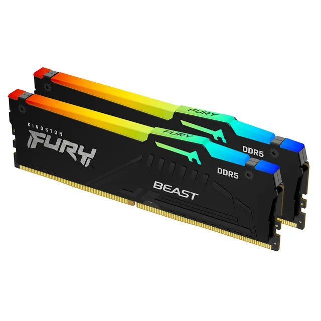kingston-fury-beast-nero-rgb-32gb-2x16gb-5600mt-s-ddr5-cl36-amd-expo-intel-xmp-k image 1