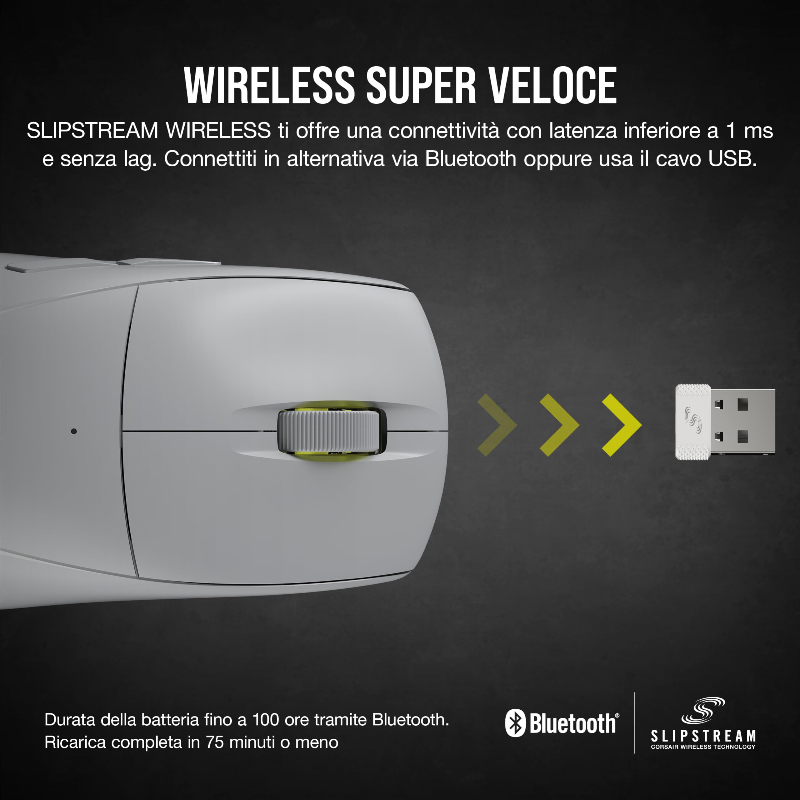 corsair-m75-air-wireless-mouse-gaming-fps-26000-dpi-grigio-chiaro image 6