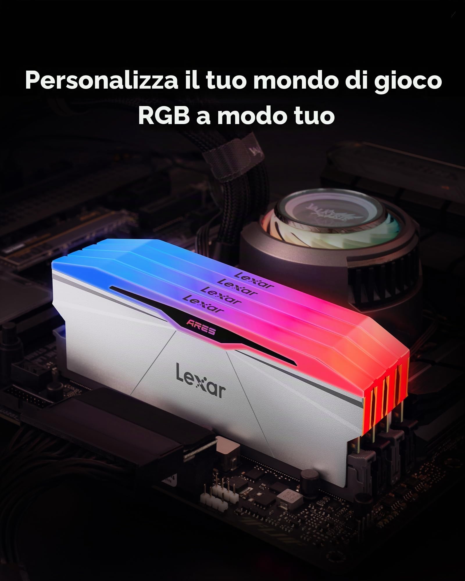 lexar-kit-ram-rgb-ddr5-32gb-2x16gb-6800mhz-cl34-udimm-288-pin image 5