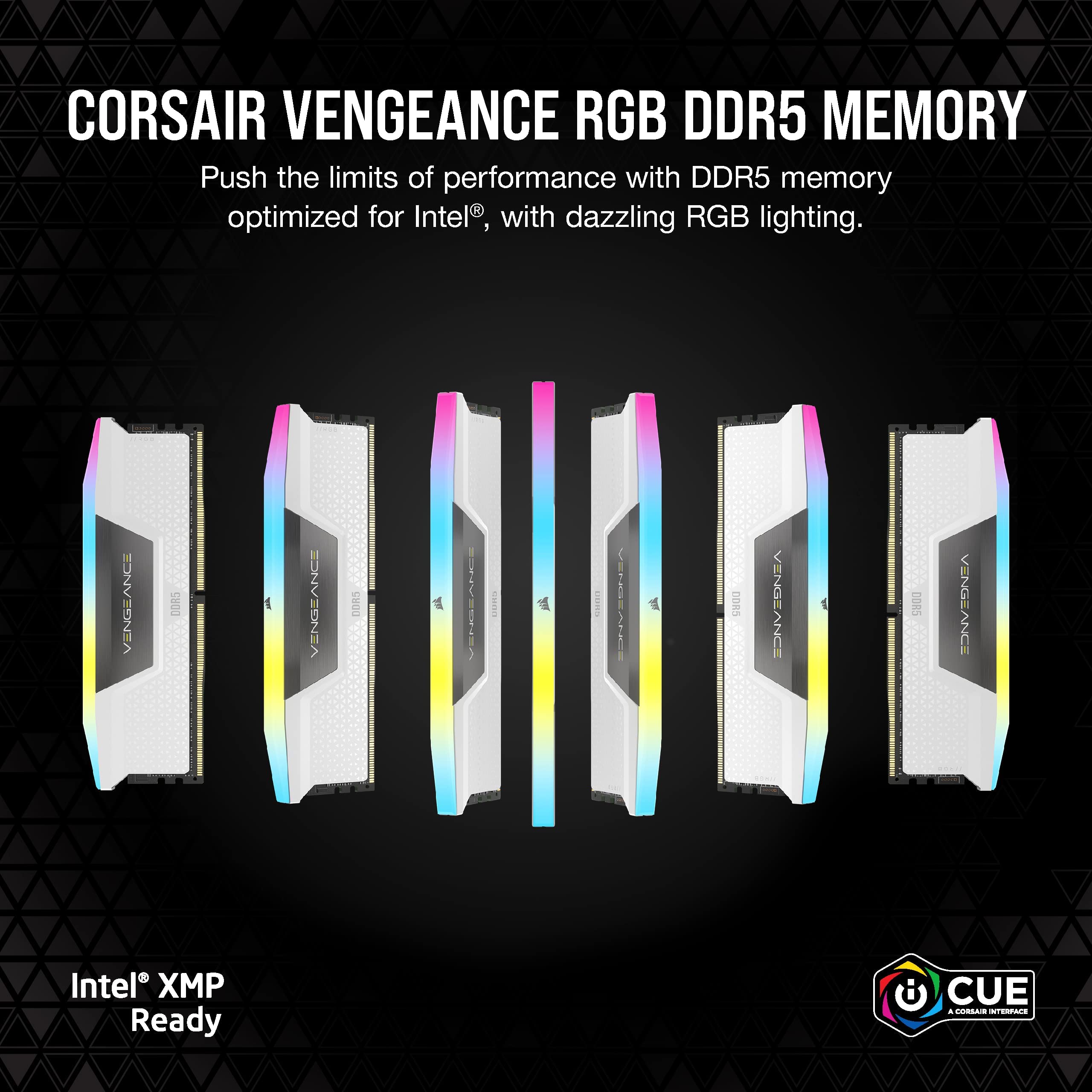 corsair-vengeance-rgb-ddr5-32gb-2x16gb-6000mhz-cl40-intel-xmp-3-0-bianco-cmh32gx image 3