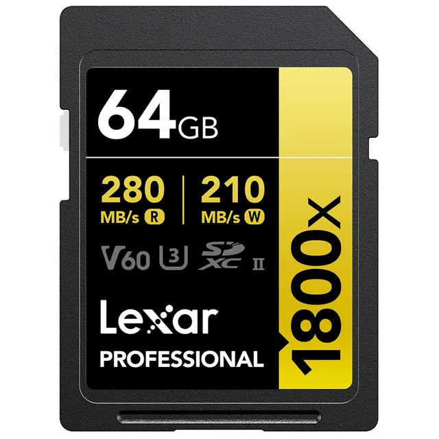 lexar-professional-gold-series-scheda-sdxc-uhs-ii-1800x-64gb-v60 image 1