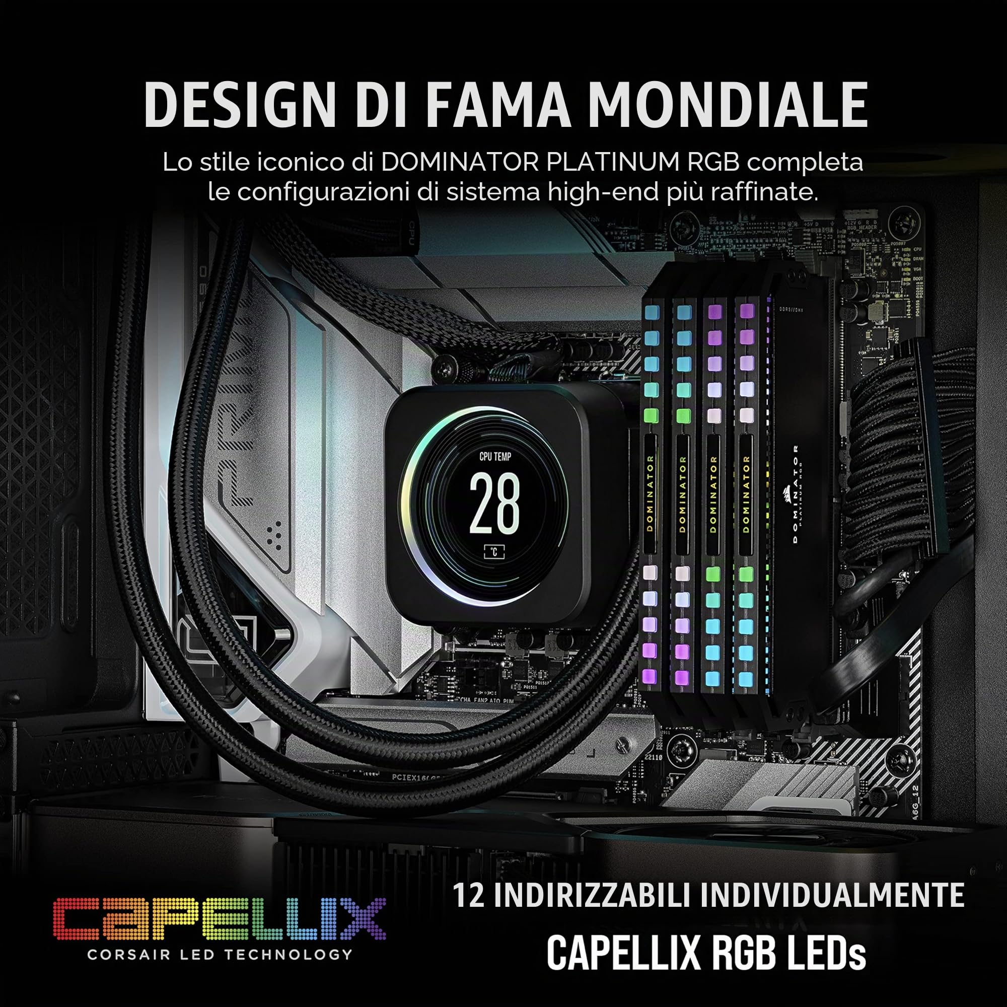 corsair-dominator-platinum-rgb-ddr5-64gb-2x32gb-5600mhz-cl40-intel-xmp-nero image 4