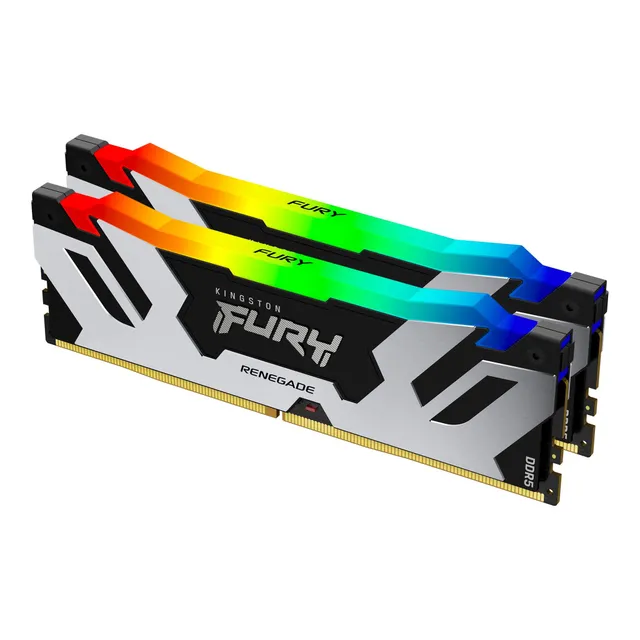 kingston-fury-renegade-ddr5-rgb-48gb-kit-2x24gb-7200mt-s-cl38-argento-nero-xmp image 1