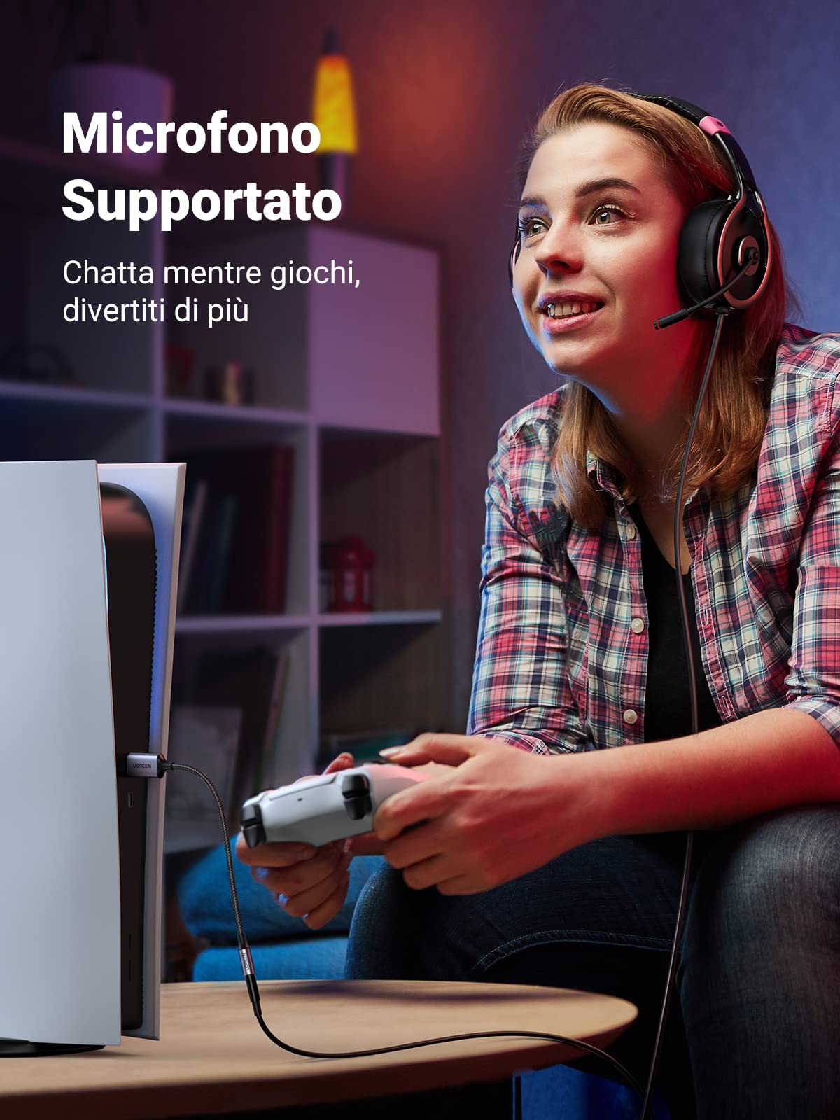 ugreen-adattatore-audio-usb-a-jack-3-5-mm-25-cm-scheda-audio-esterna-24bit-96khz image 6