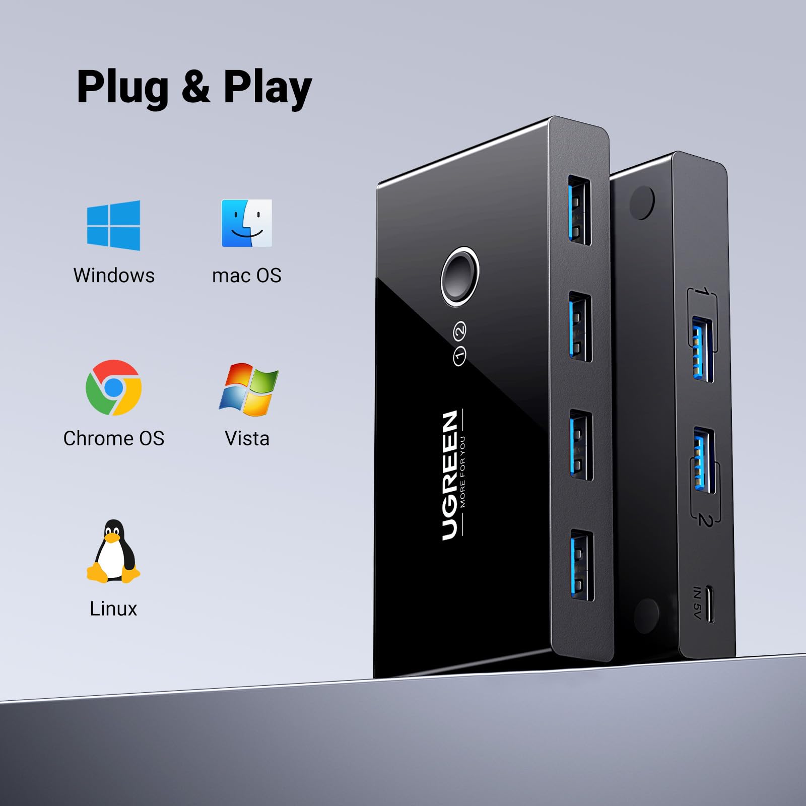 ugreen-switch-usb-3-0-4-porte-2-ingressi-4-uscite-per-2-pc image 6