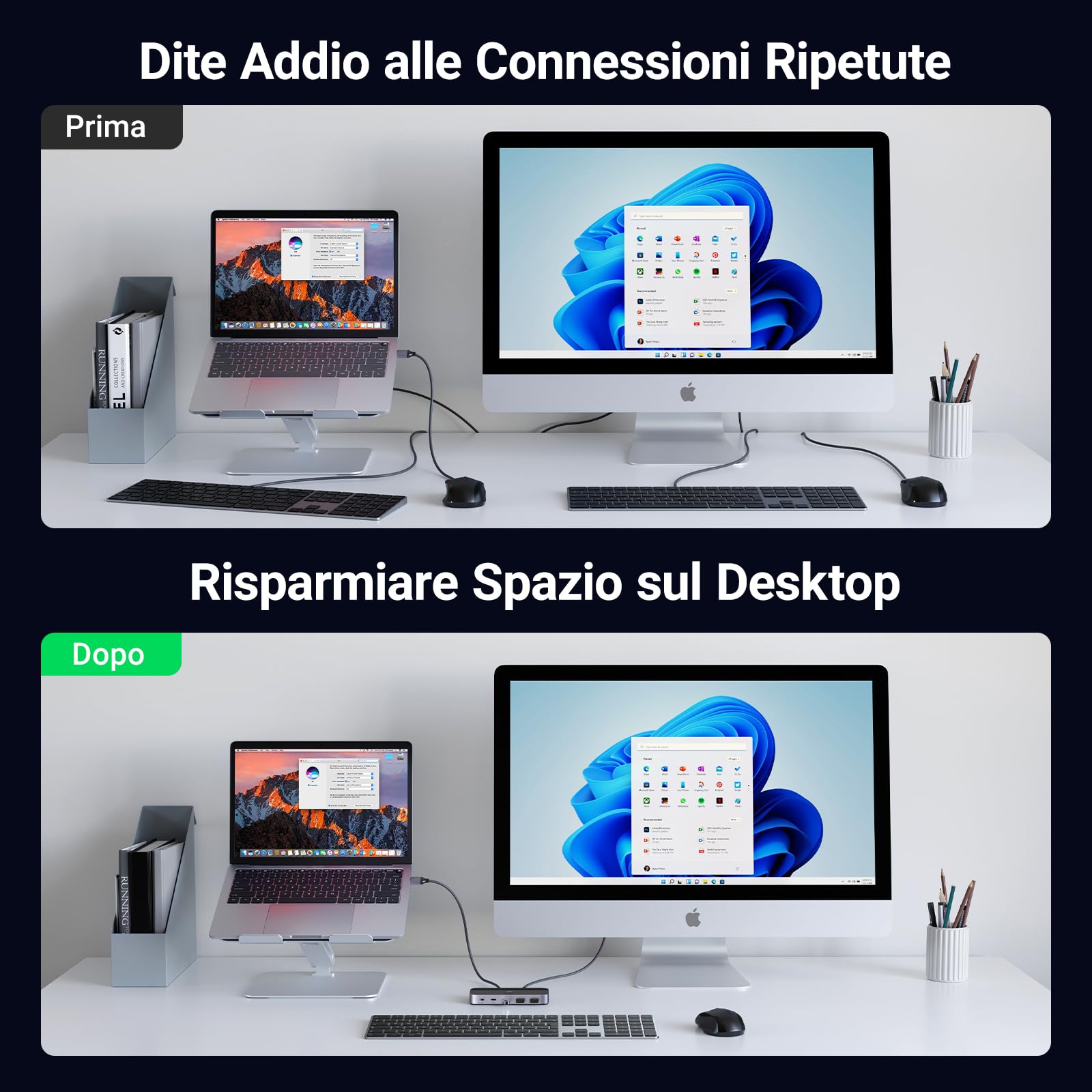 ugreen-switch-usb-c-kvm-4-porte-2-ingressi-4-uscite-5gbps image 5