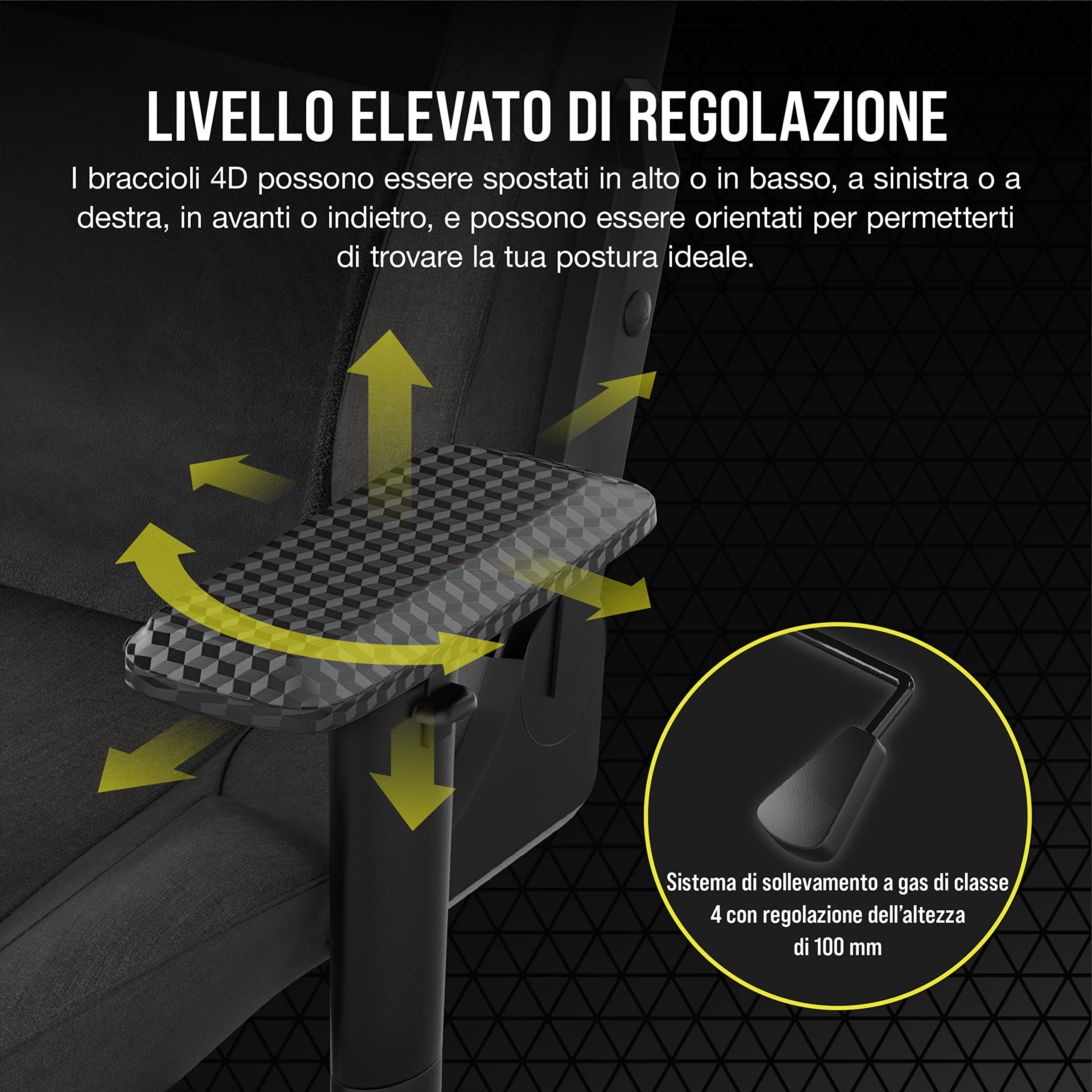 corsair-t3-rush-sedia-gaming-tessuto-2023-carbone image 7