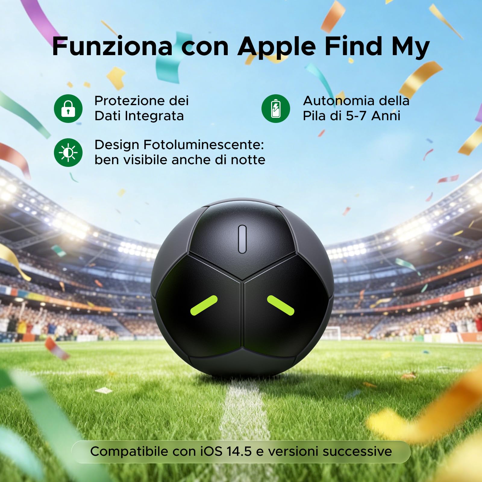 ugreen-finetrack-2-smart-finder-calcio-ios-ip68-nero image 2