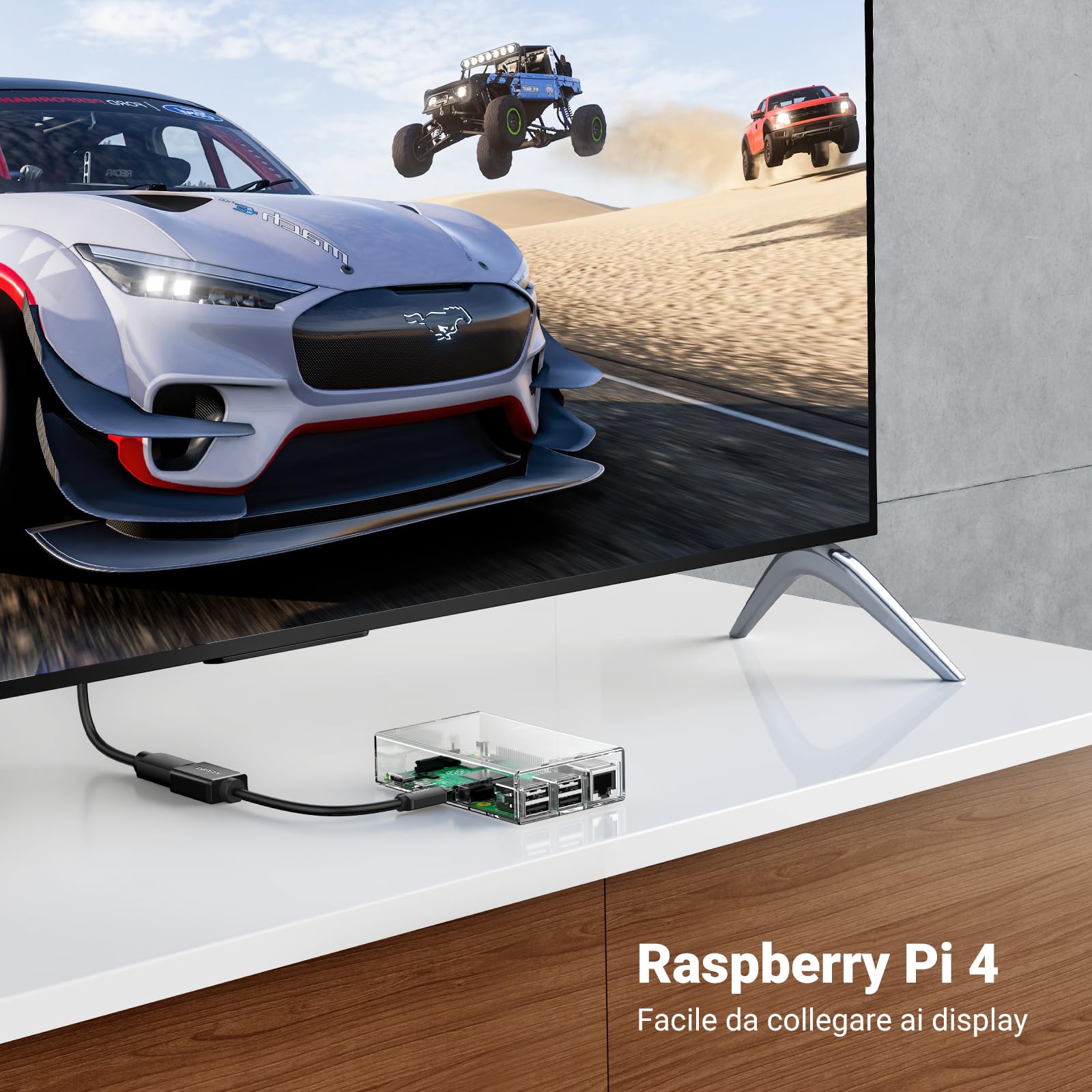 ugreen-cavo-adattatore-micro-hdmi-maschio-a-hdmi-femmina-4k-50cm image 4
