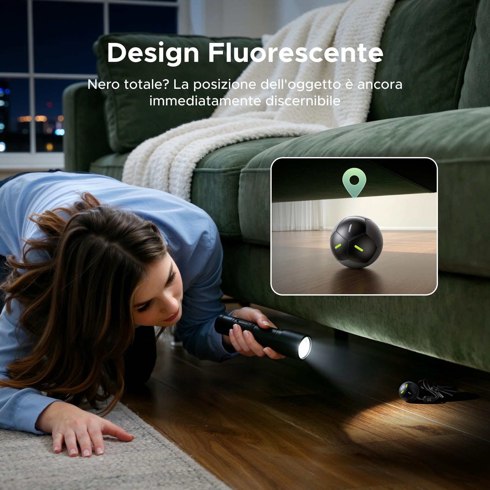 ugreen-finetrack-duo-2-tracker-bluetooth-calcio-fluorescente-compatibile-ios-fin image 6