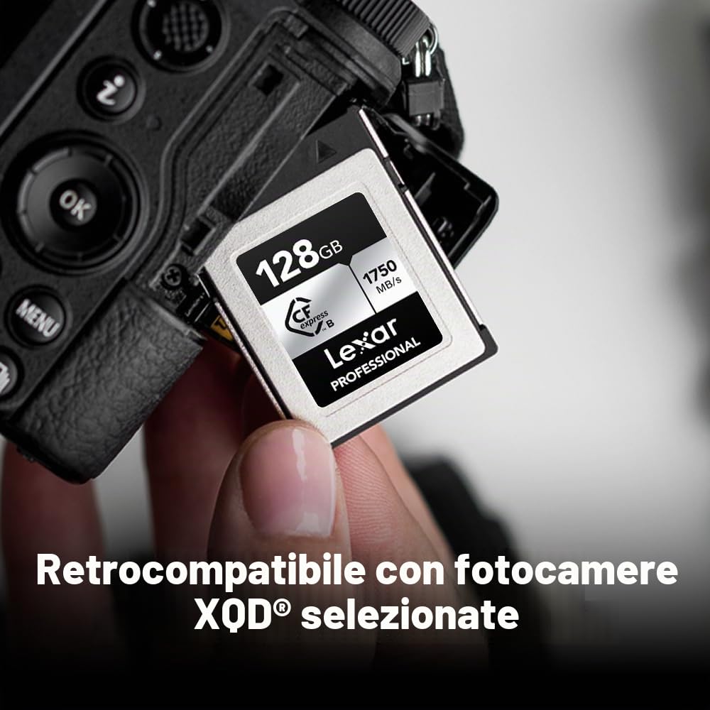 lexar-professional-silver-cfexpress-tipo-b-128gb-1000mb-s-grigio image 5