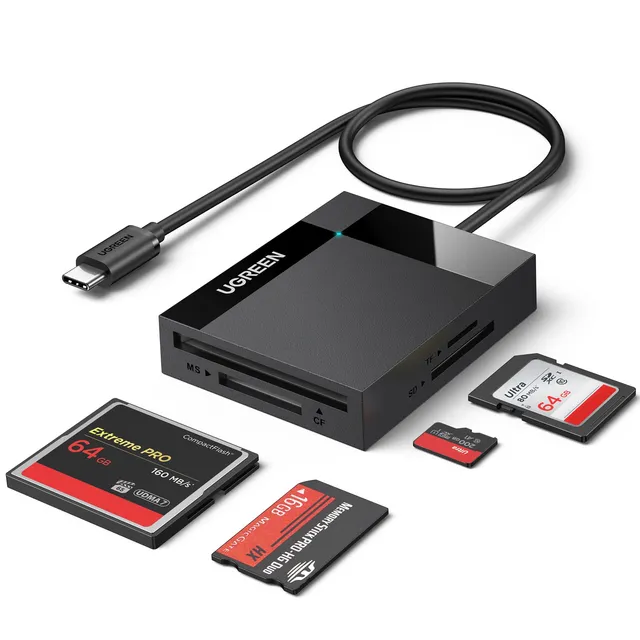 ugreen-lettore-schede-sd-tf-cf-ms-4-in-1-usb-c-104mb-s-fino-a-2tb image 1