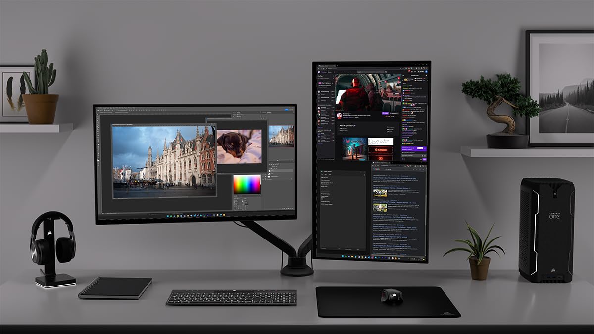 corsair-xeneon-supporto-a-doppio-braccio-monitor-nero image 3